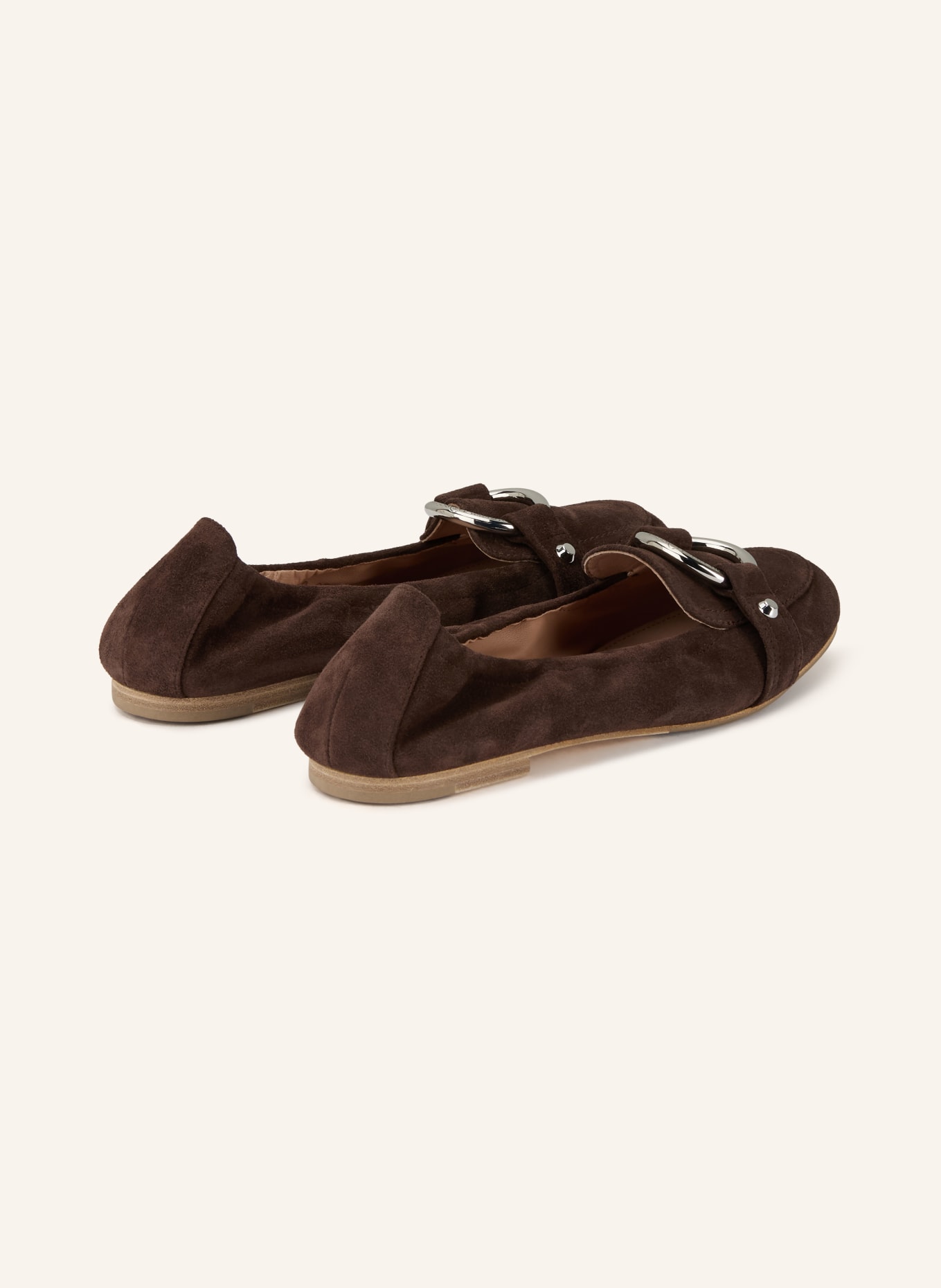 KENNEL & SCHMENGER LOLA ballerina flats: DARK BROWN