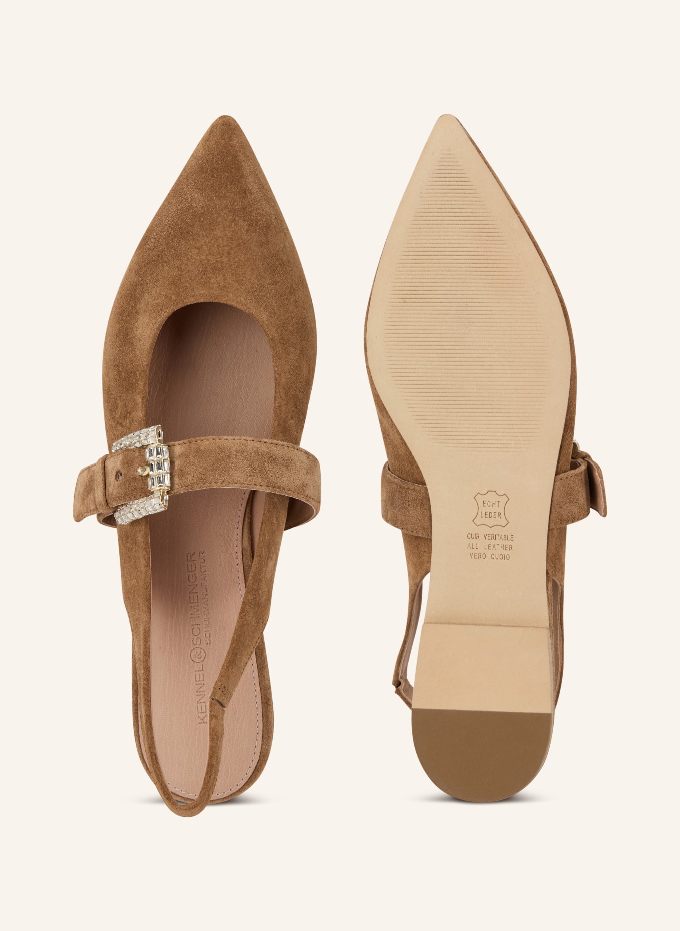 KENNEL & SCHMENGER Slingballerinas GRETA: BRAUN