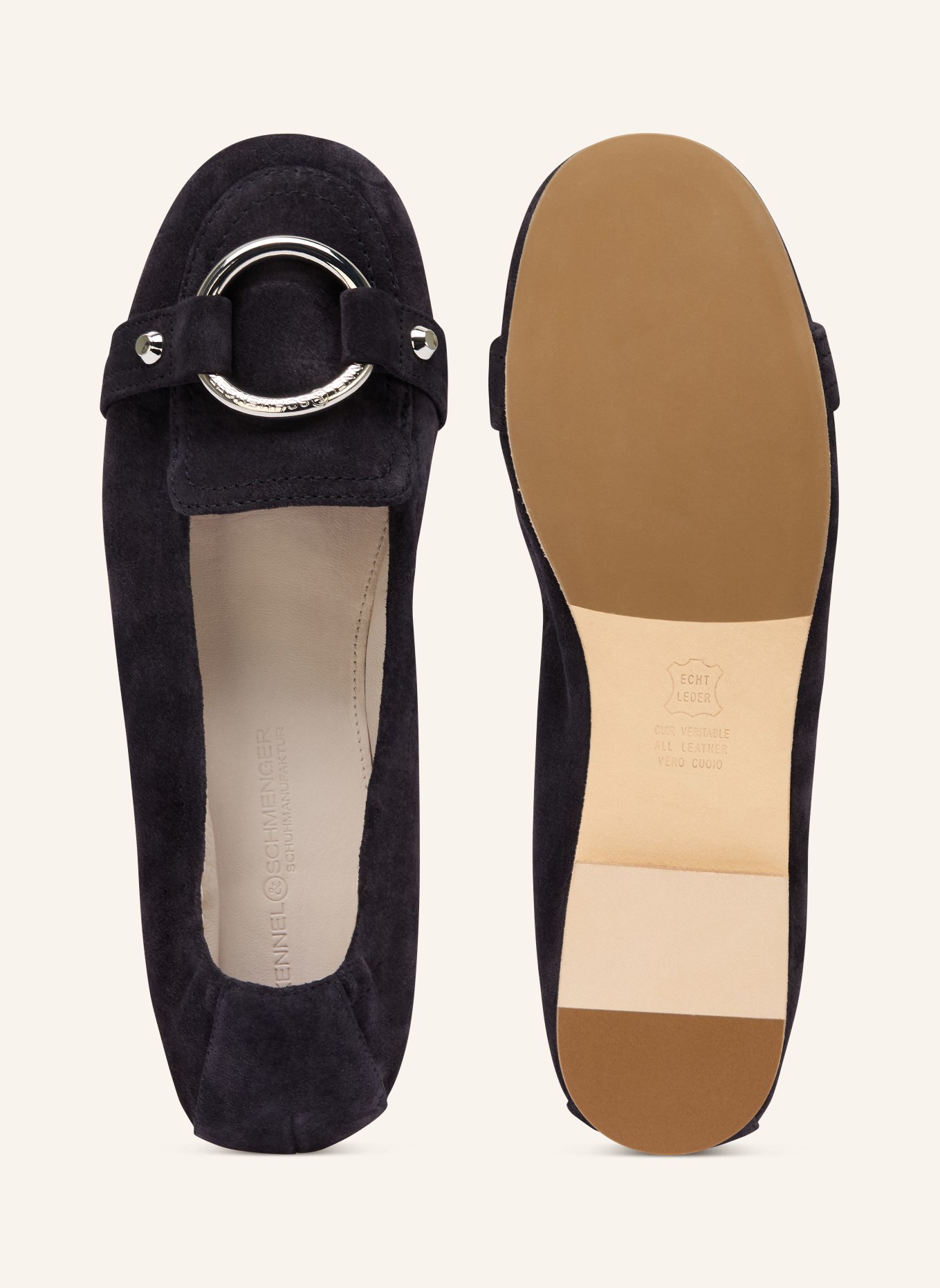 KENNEL & SCHMENGER LOLA ballerina flats: DARK BLUE