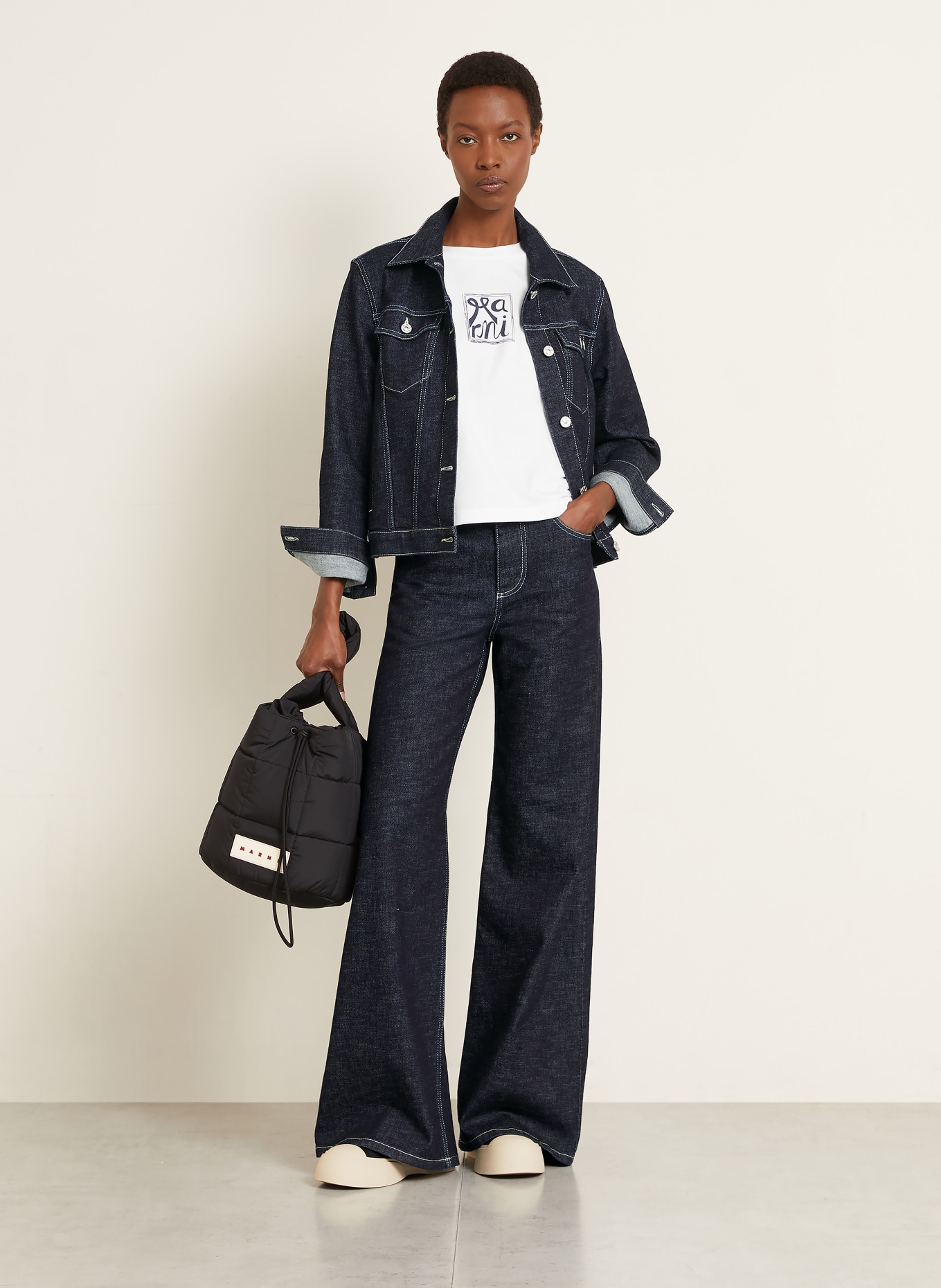 MARNI Jeansjacke: WSB99 BLUBLACK