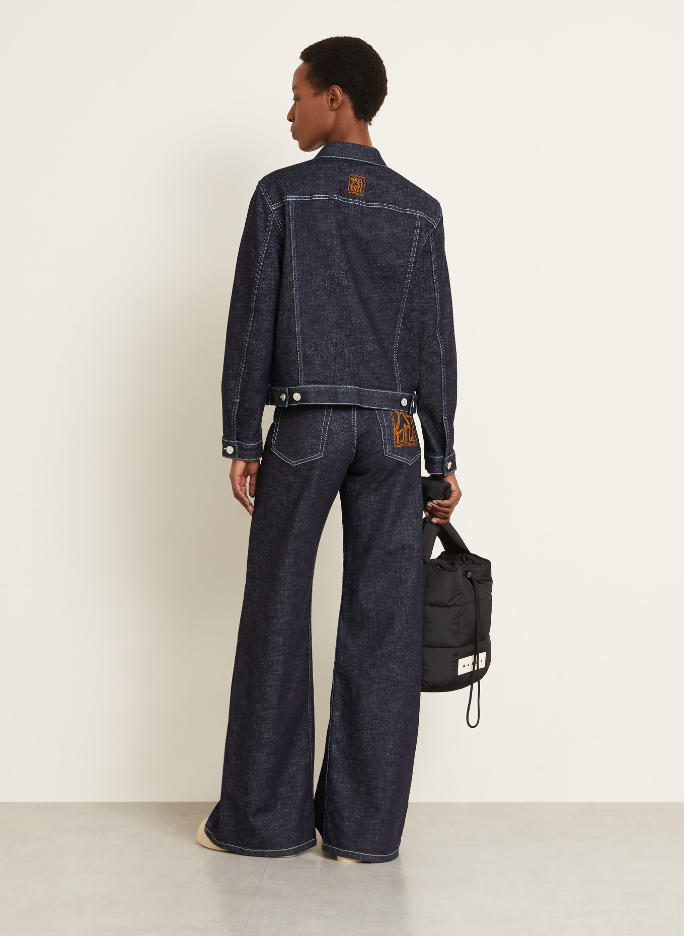 MARNI Wide-leg jeans: WSB99 BLUBLACK