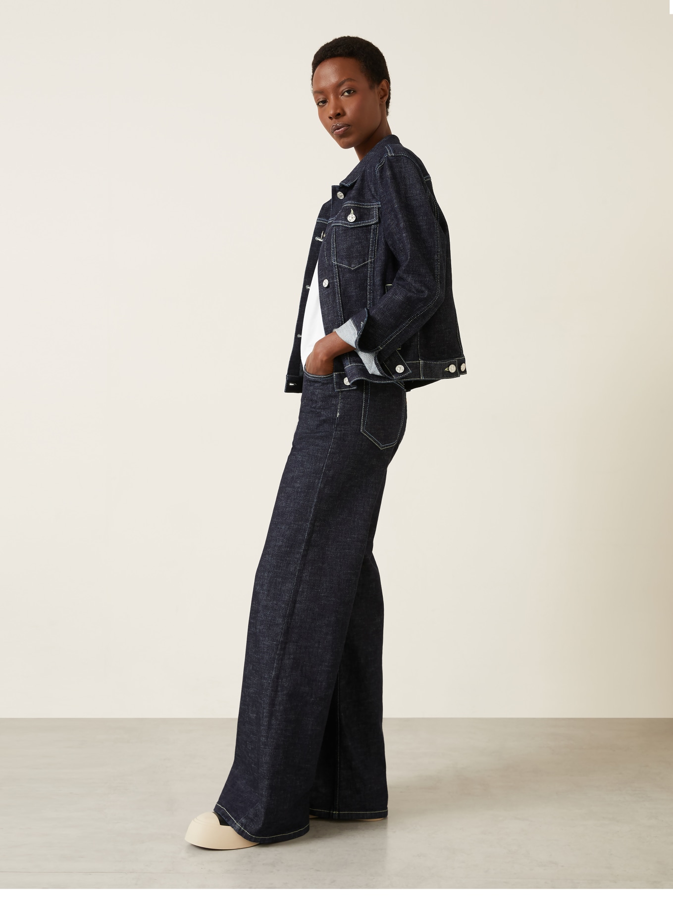 MARNI Wide-leg jeans: WSB99 BLUBLACK