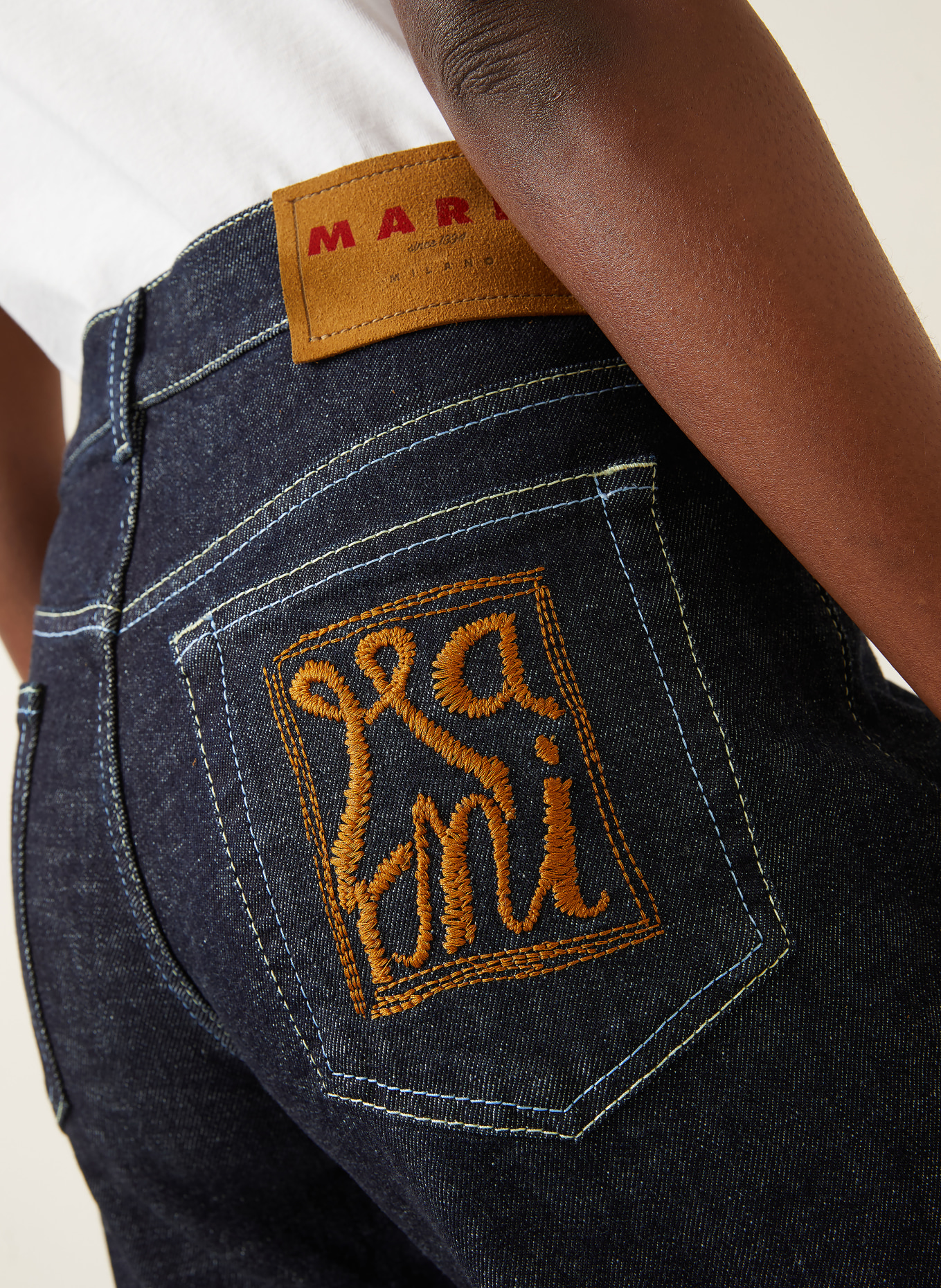 MARNI Wide-leg jeans: WSB99 BLUBLACK