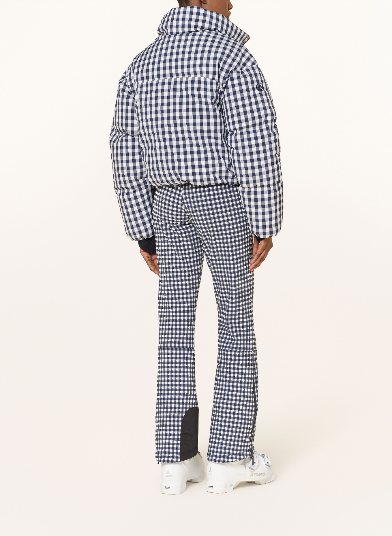 CORDOVA Kurtka narciarska z puchu CORTINA: BIAŁY / NIEBIESKI