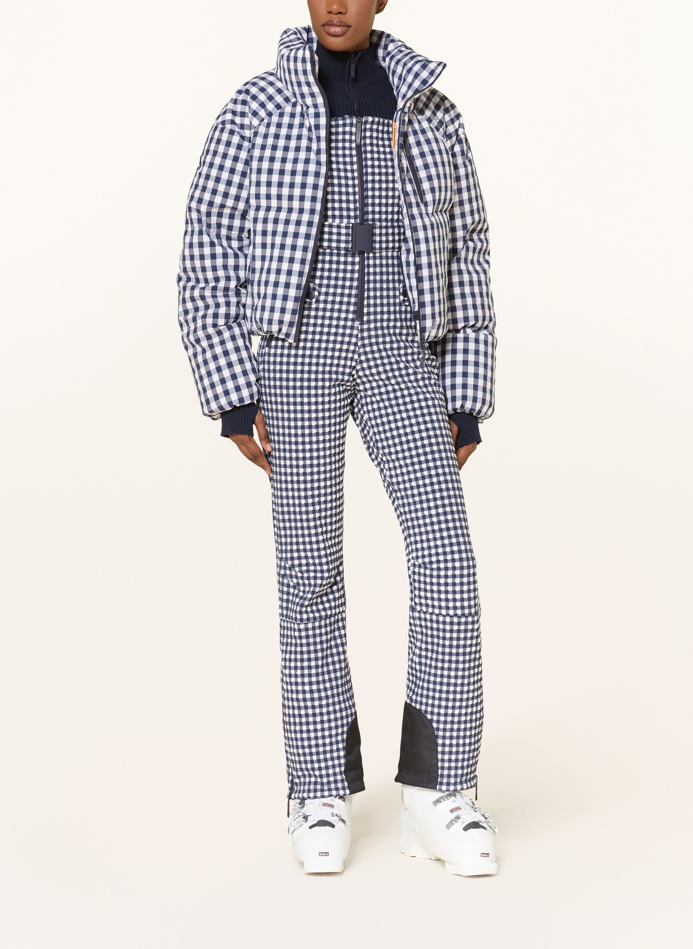 CORDOVA Lyžařské kalhoty FERNIE: TMAVĚ MODRÁ / MODRÁ / BÍLÁ