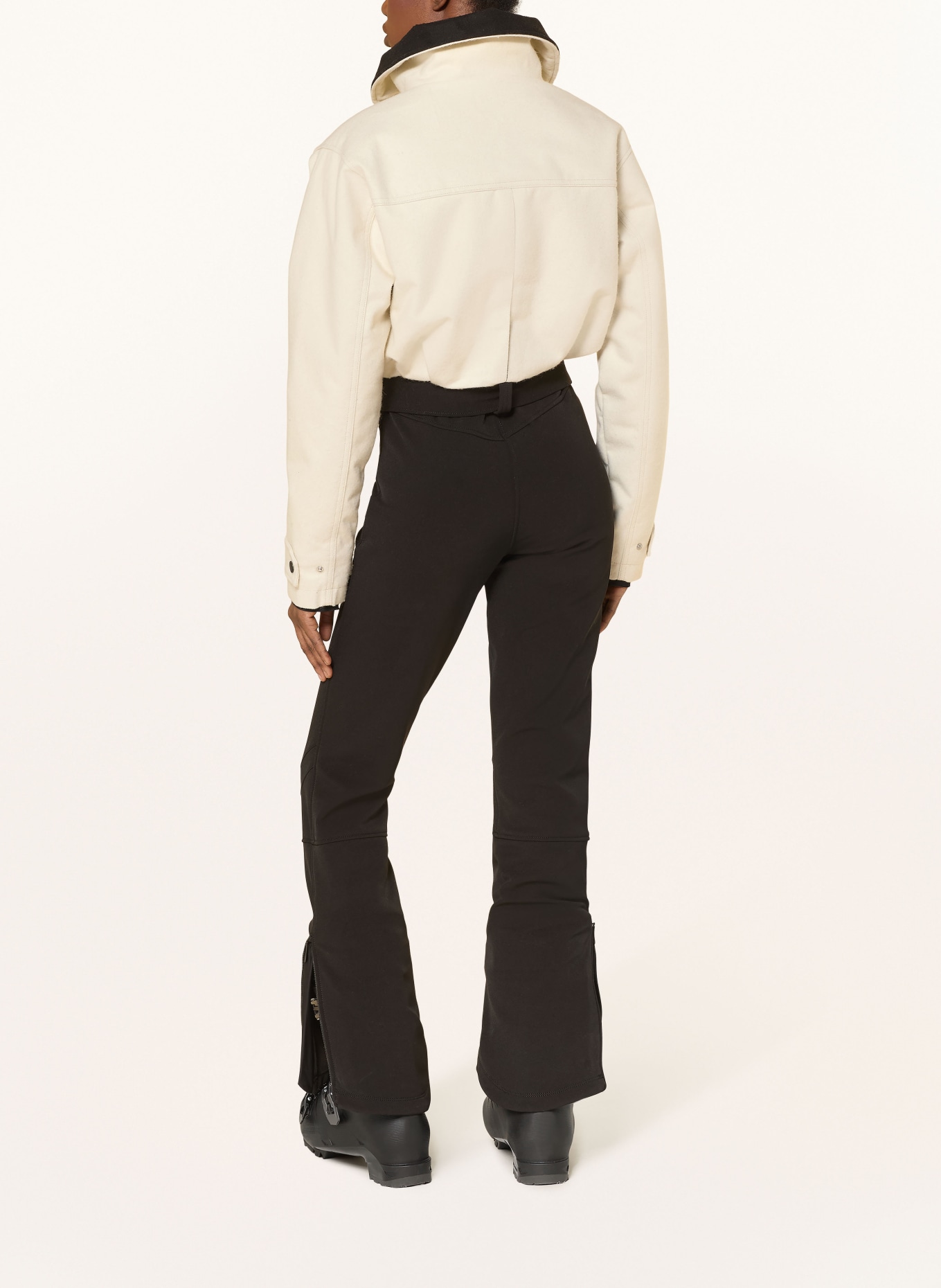 CORDOVA TELLURIDE ski suit: ECRU / BLACK