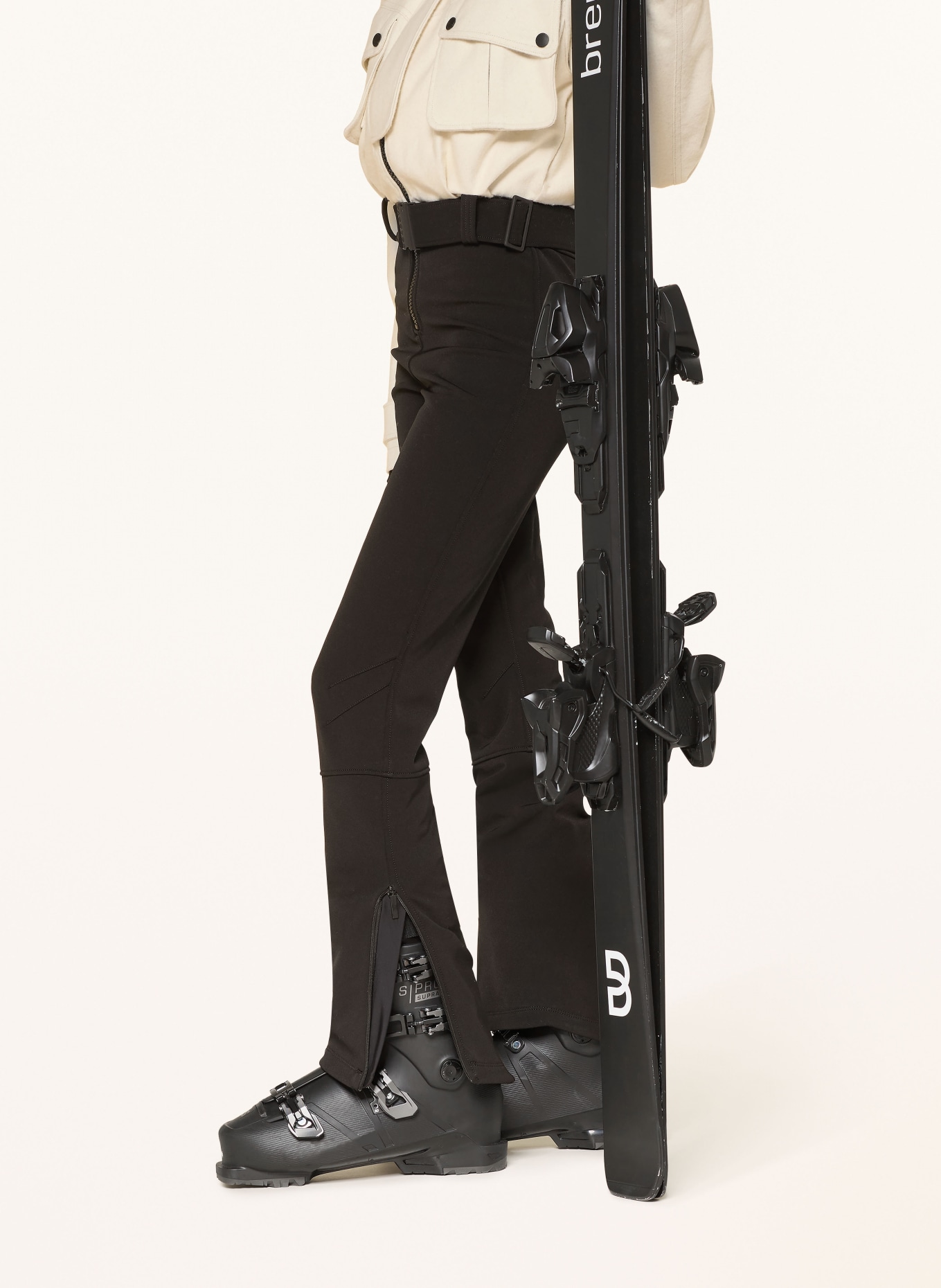 CORDOVA TELLURIDE ski suit: ECRU / BLACK