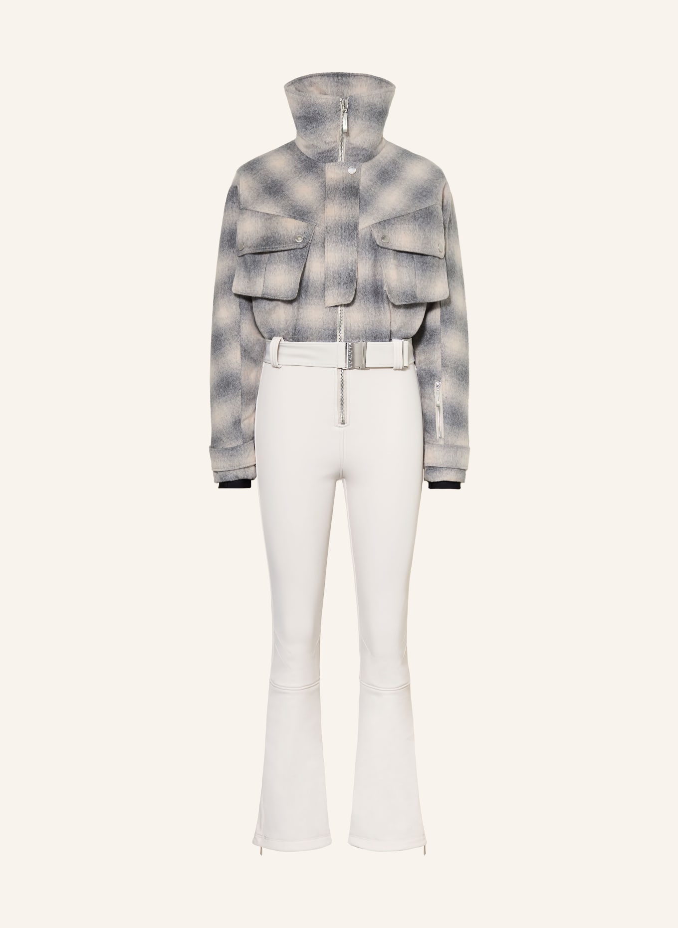 CORDOVA TELLURIDE ski suit: GRAY / LIGHT GRAY