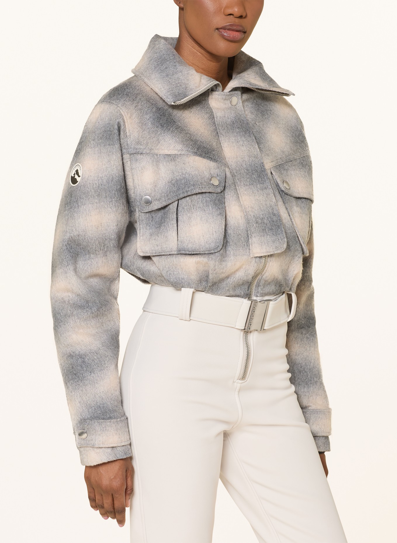 CORDOVA TELLURIDE ski suit: GRAY / LIGHT GRAY