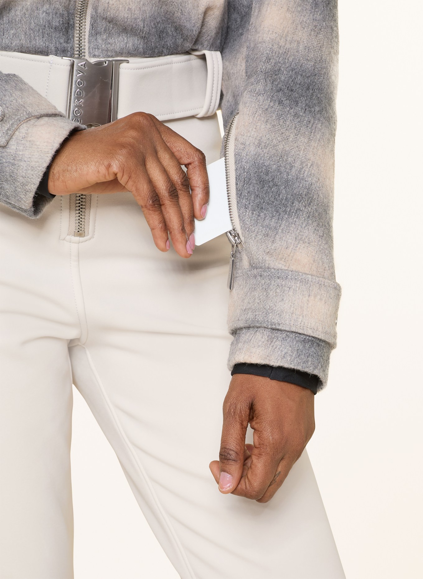 CORDOVA TELLURIDE ski suit: GRAY / LIGHT GRAY