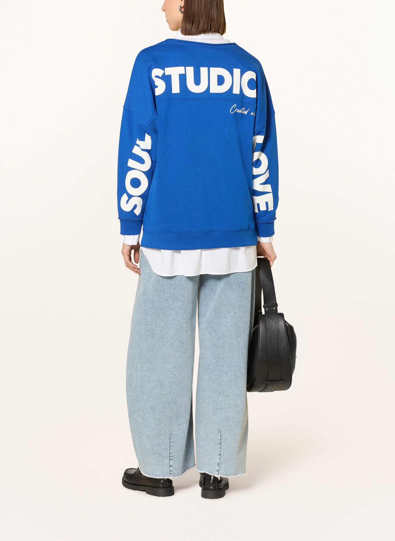 Smith & Soul Bluza oversize: NIEBIESKI