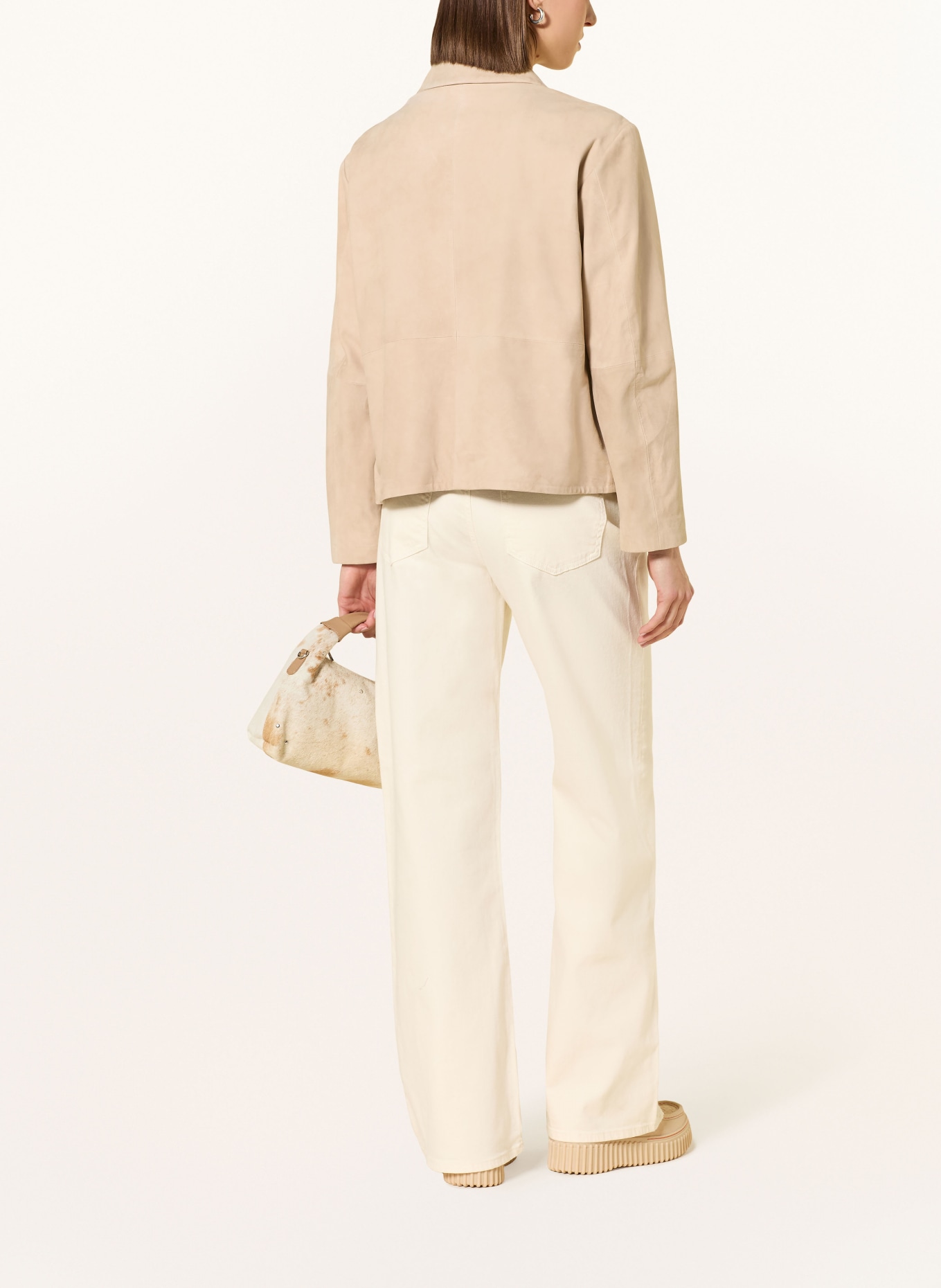 Smith & Soul leather jacket: BEIGE