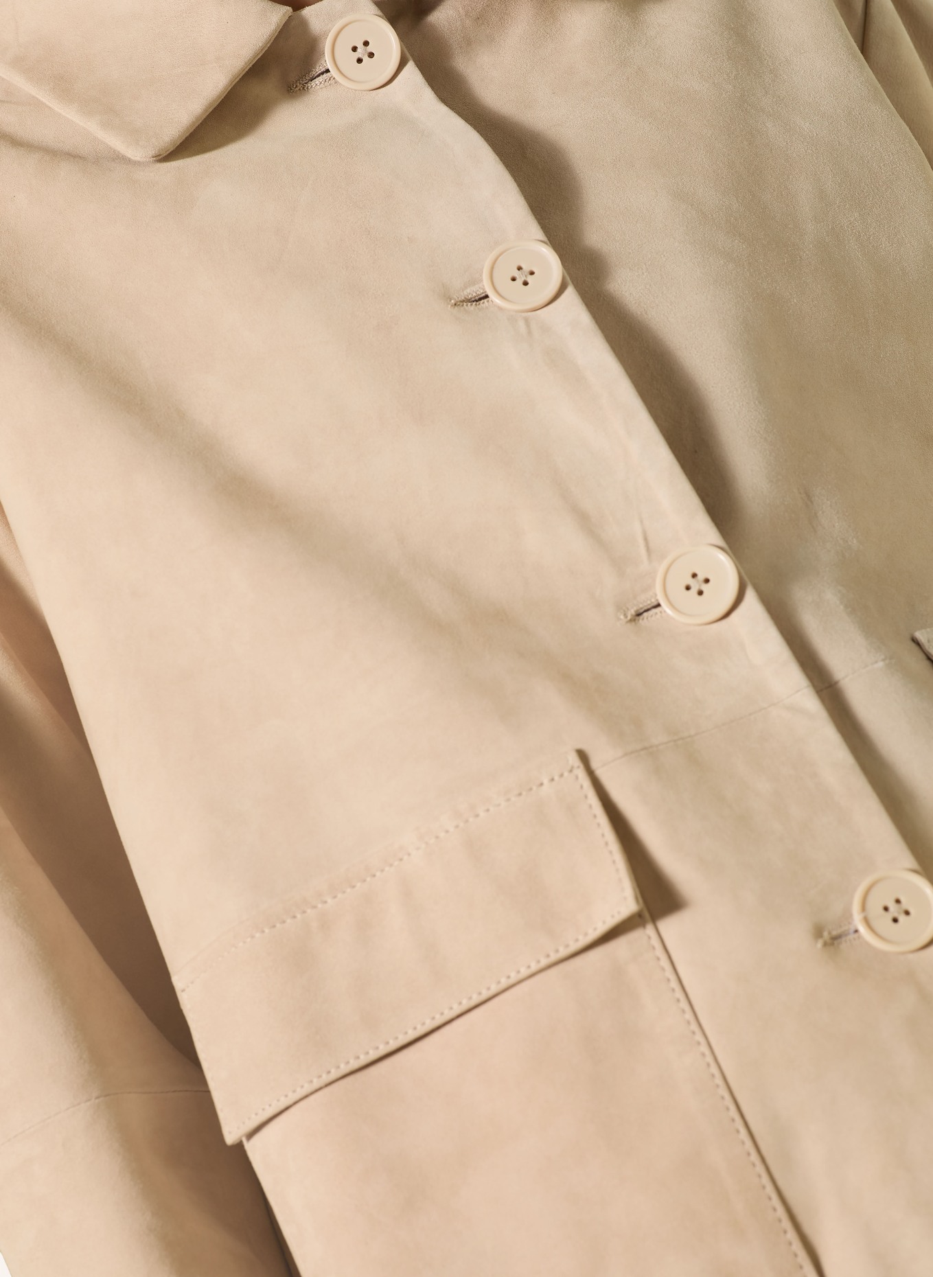 Smith & Soul leather jacket: BEIGE