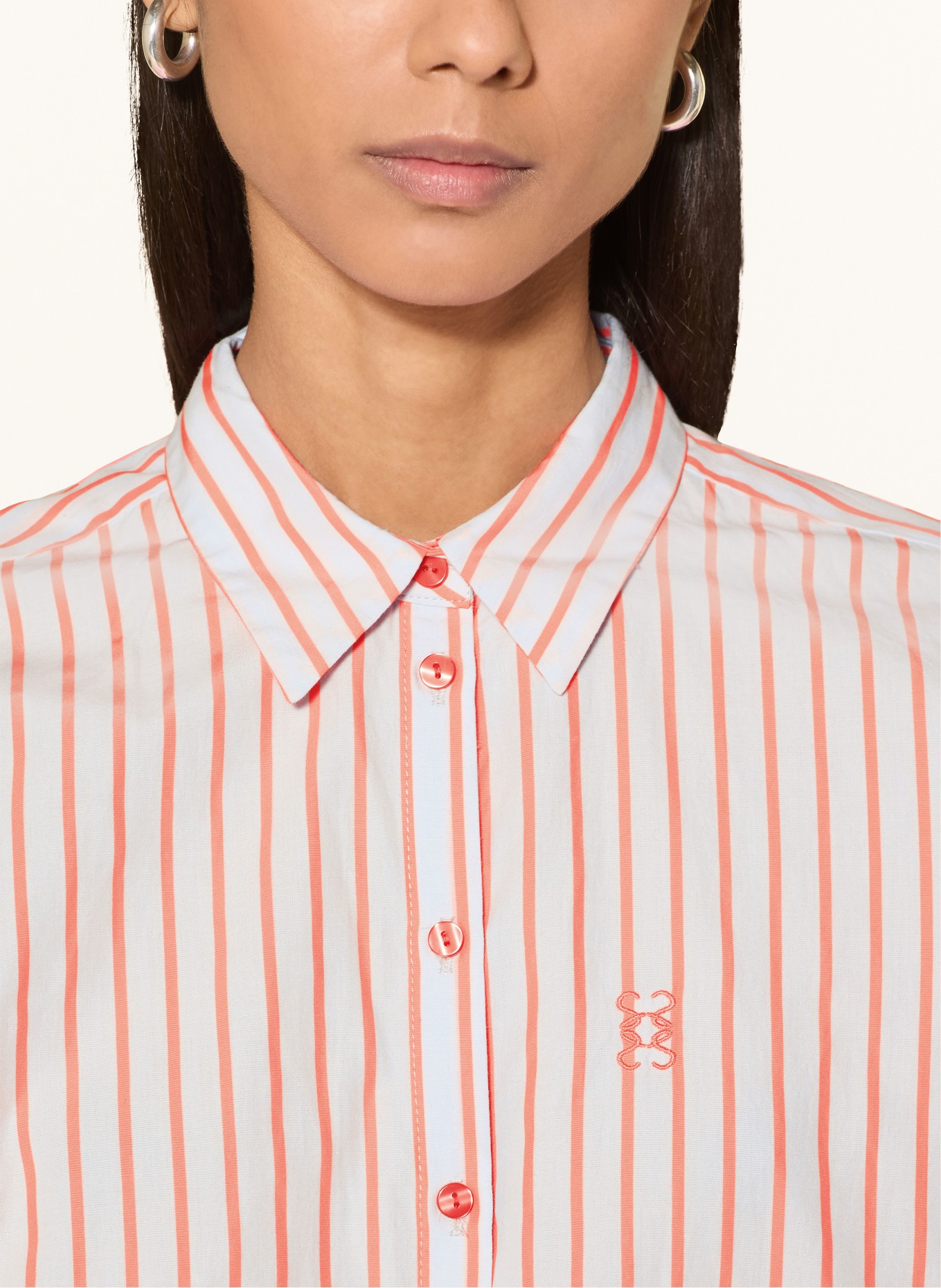 Smith & Soul Hemdbluse: HELLGRAU / NEONPINK