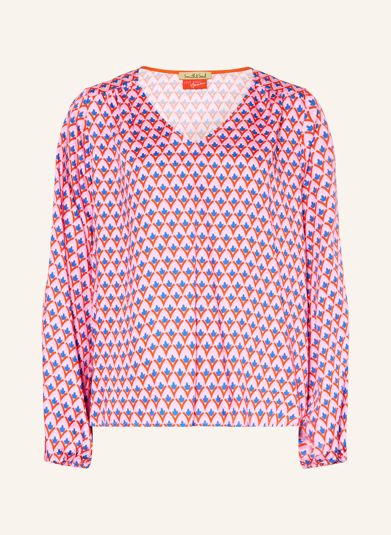 Smith & Soul Blusenshirt: PINK / ROT / BLAU