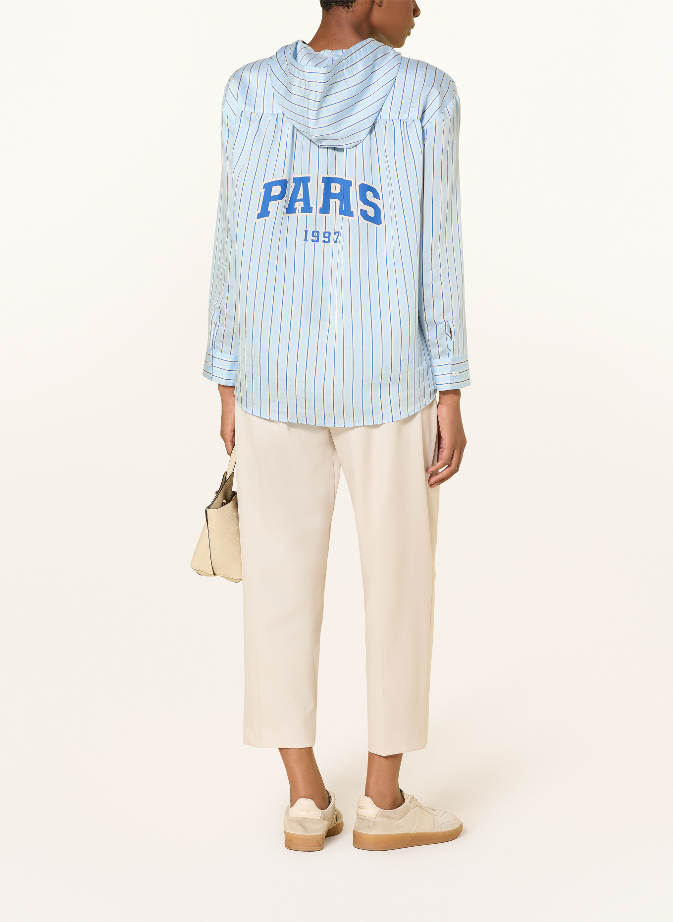 Smith & Soul Blusenshirt: HELLBLAU / DUNKELBLAU / WEISS