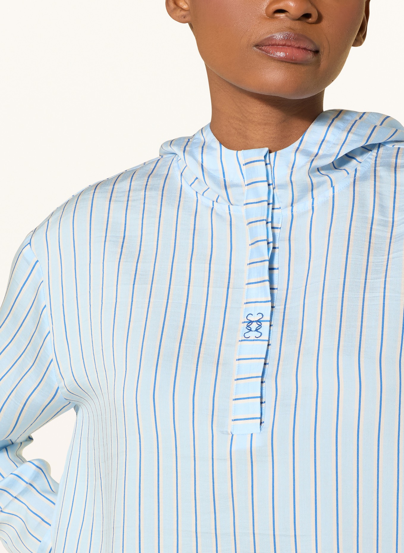 Smith & Soul Blusenshirt: HELLBLAU / DUNKELBLAU / WEISS