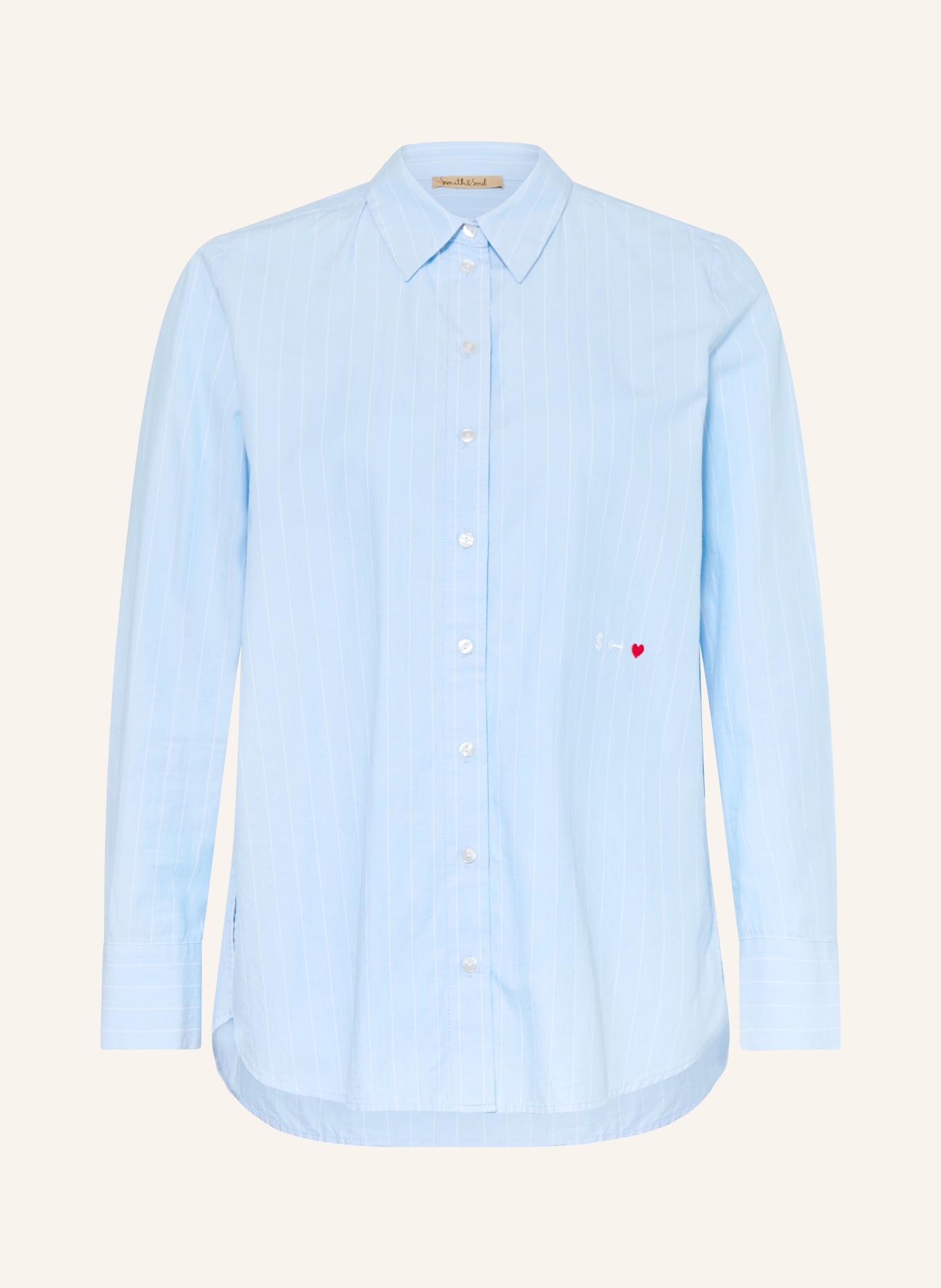 Smith & Soul koszula: JASNONIEBIESKI / BIAŁY