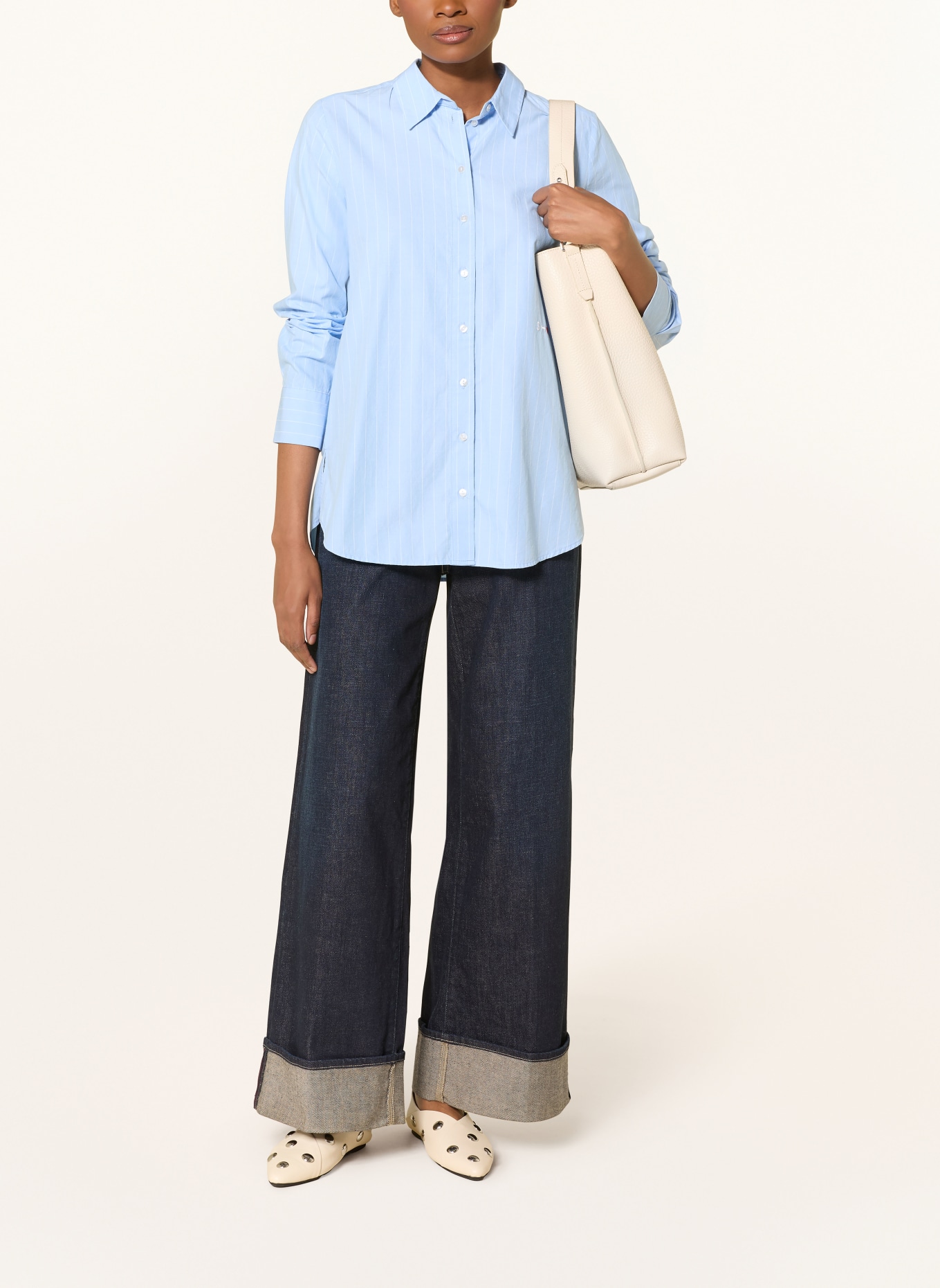 Smith & Soul koszula: JASNONIEBIESKI / BIAŁY