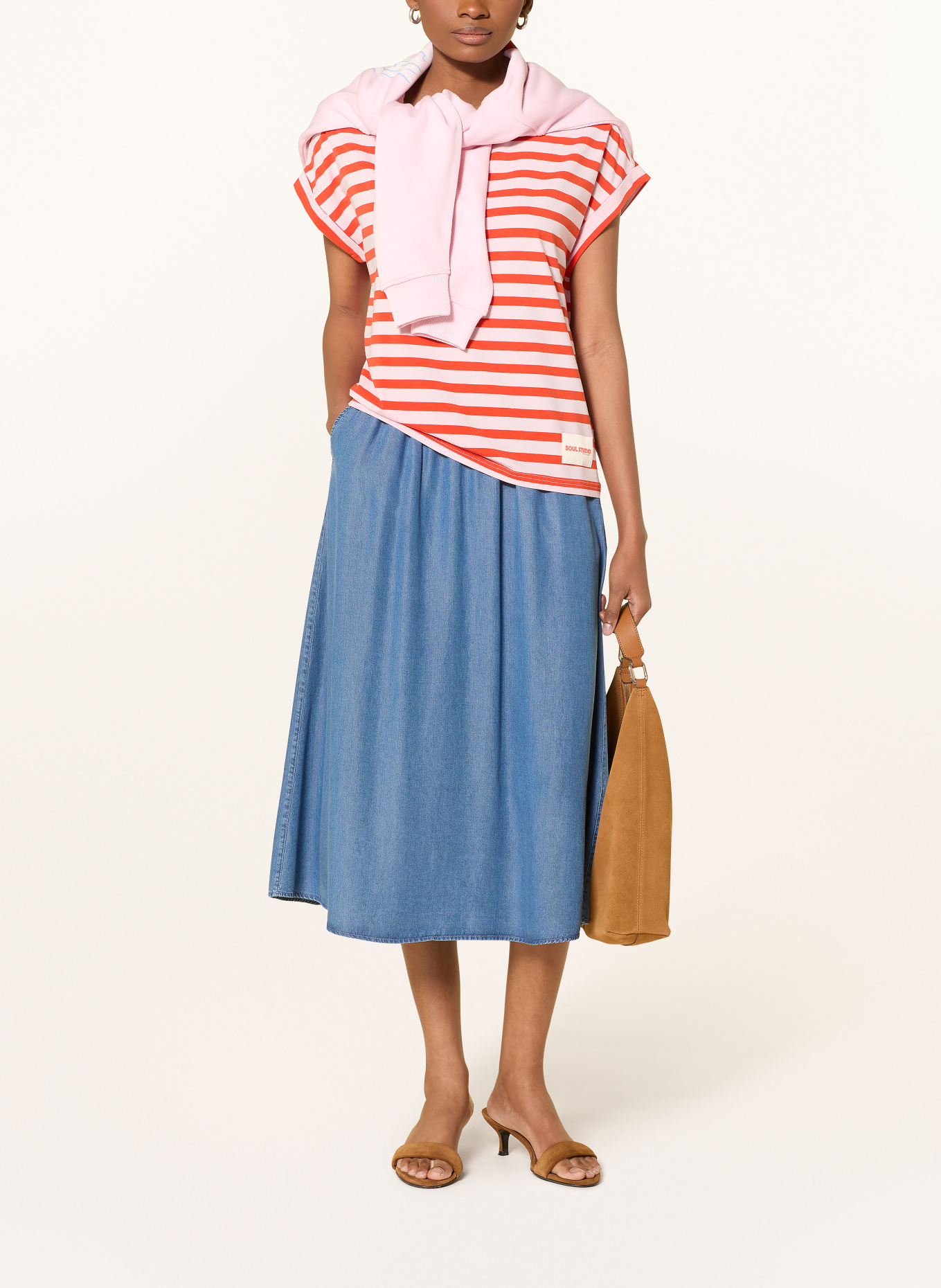 Smith & Soul Spódnica w stylu jeansowym: NIEBIESKI