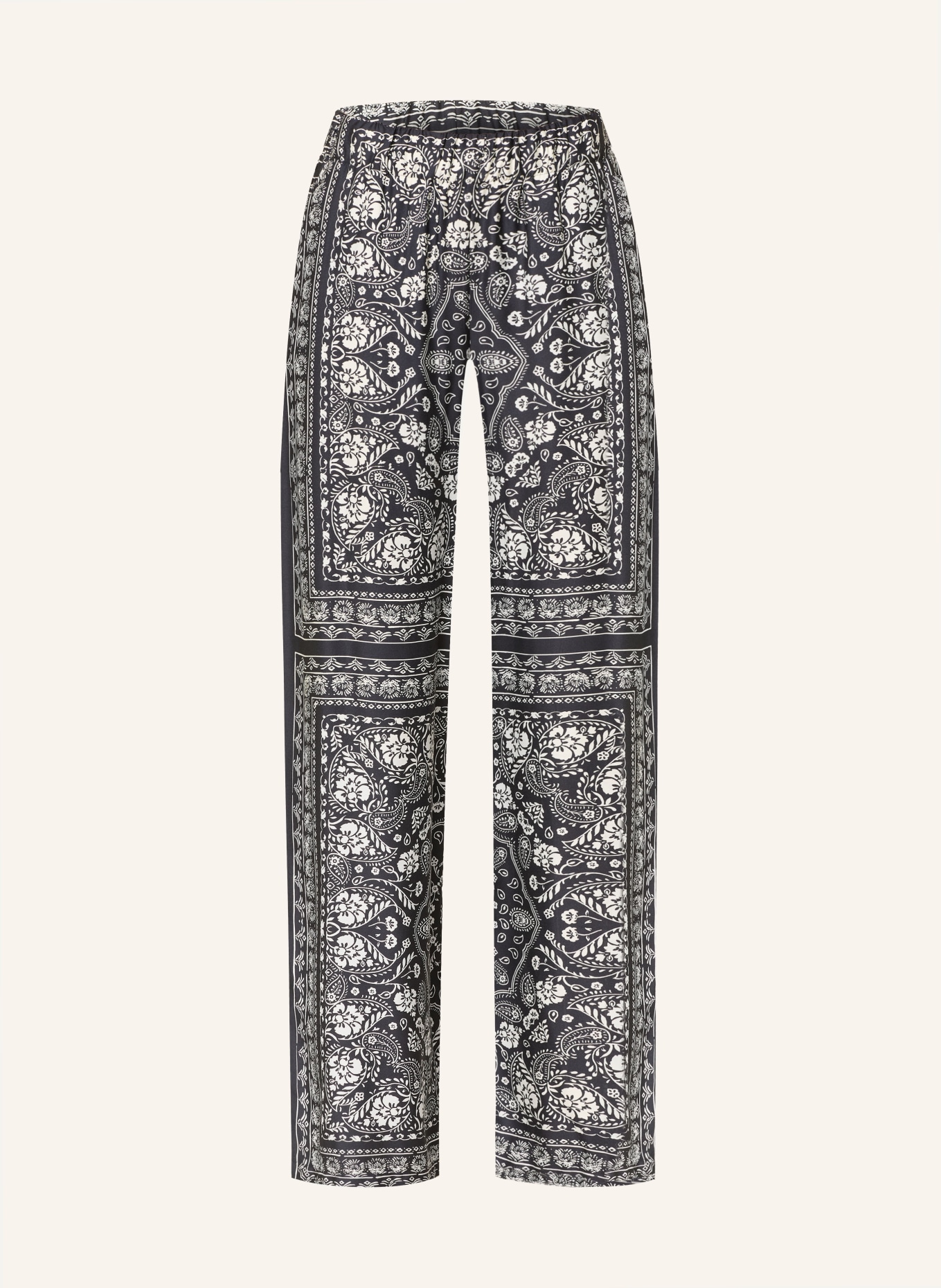 Smith & Soul kalhoty: TMAVĚ MODRÁ / BÍLÁ