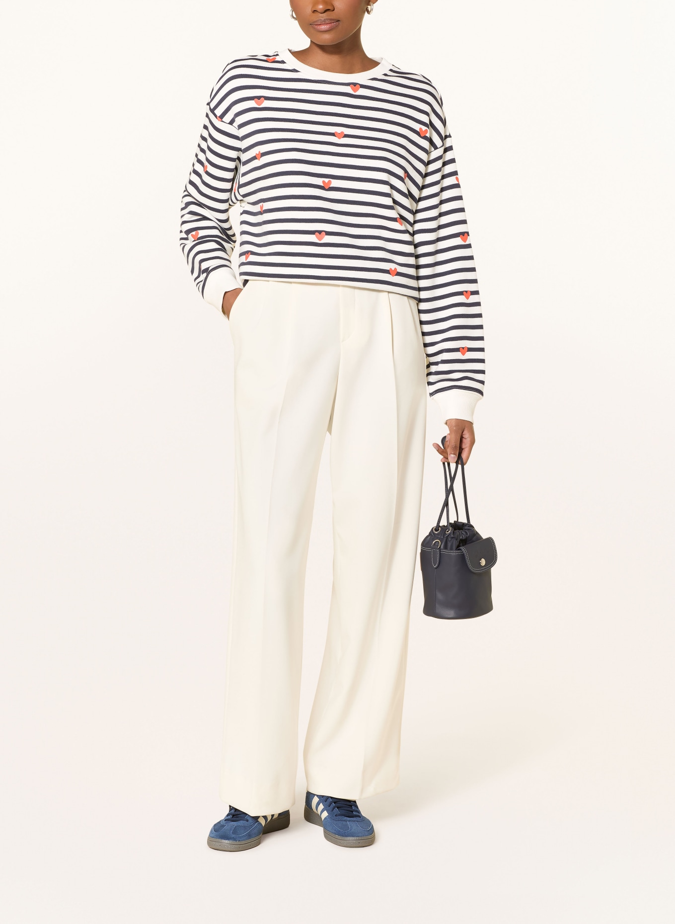 Smith & Soul sweatshirt: DARK BLUE / CREAM