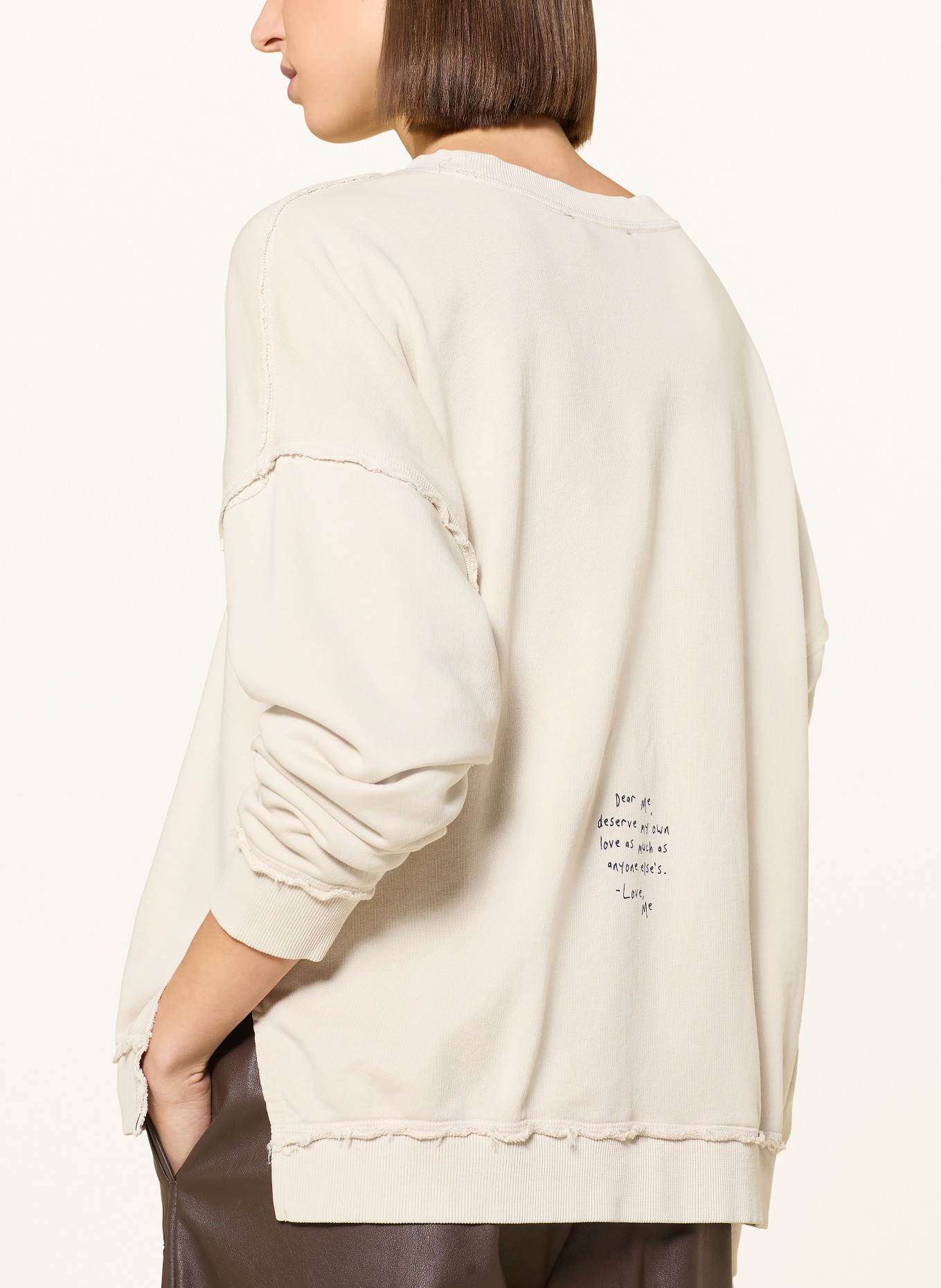 Smith & Soul Oversized mikina: SVĚTLE HNĚDÁ