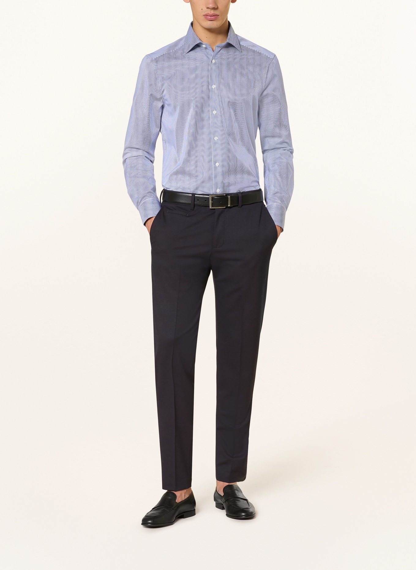 Stenströms Hemd Slim Fit: BLAU / WEISS