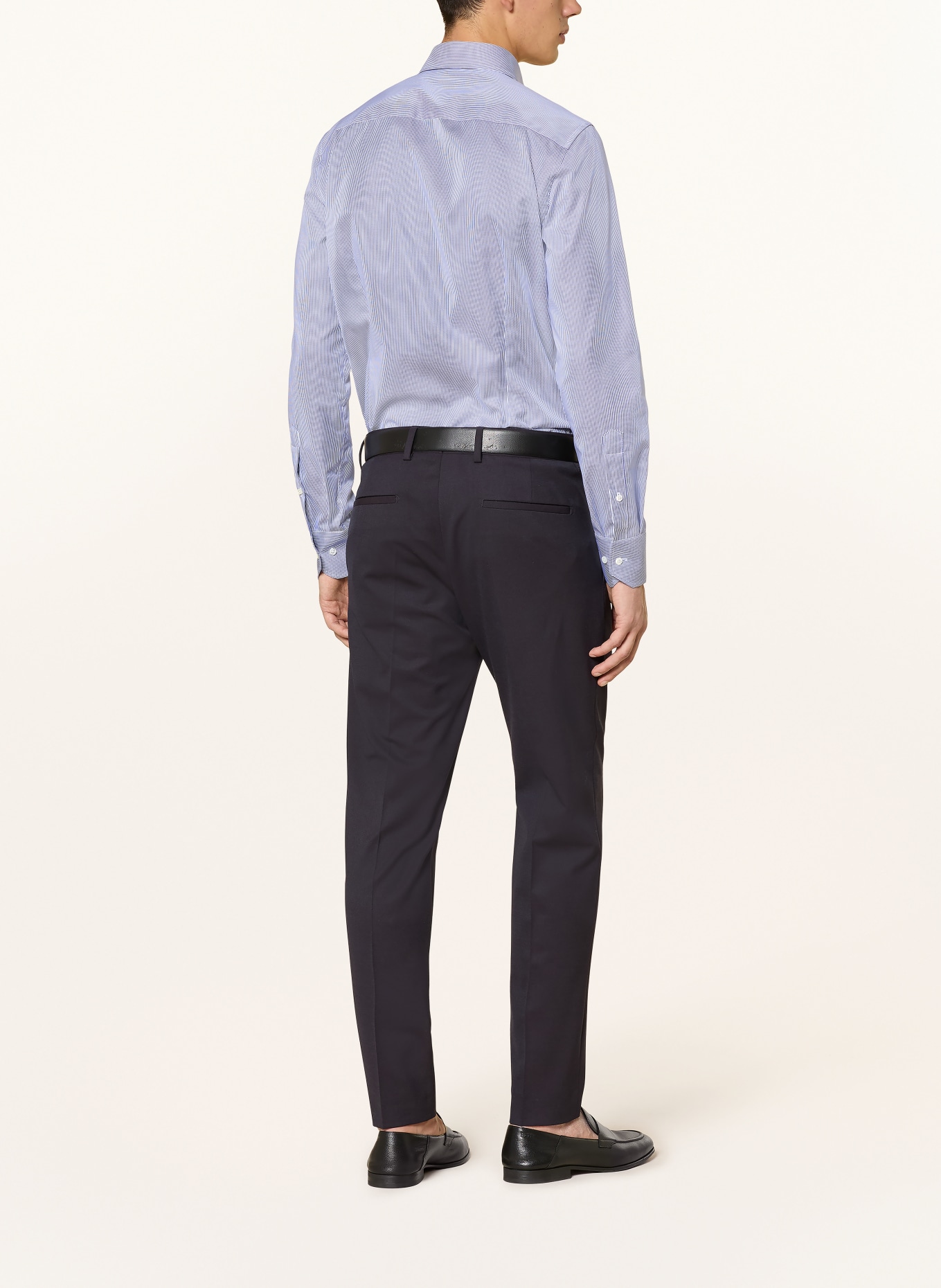 Stenströms Hemd Slim Fit: BLAU / WEISS