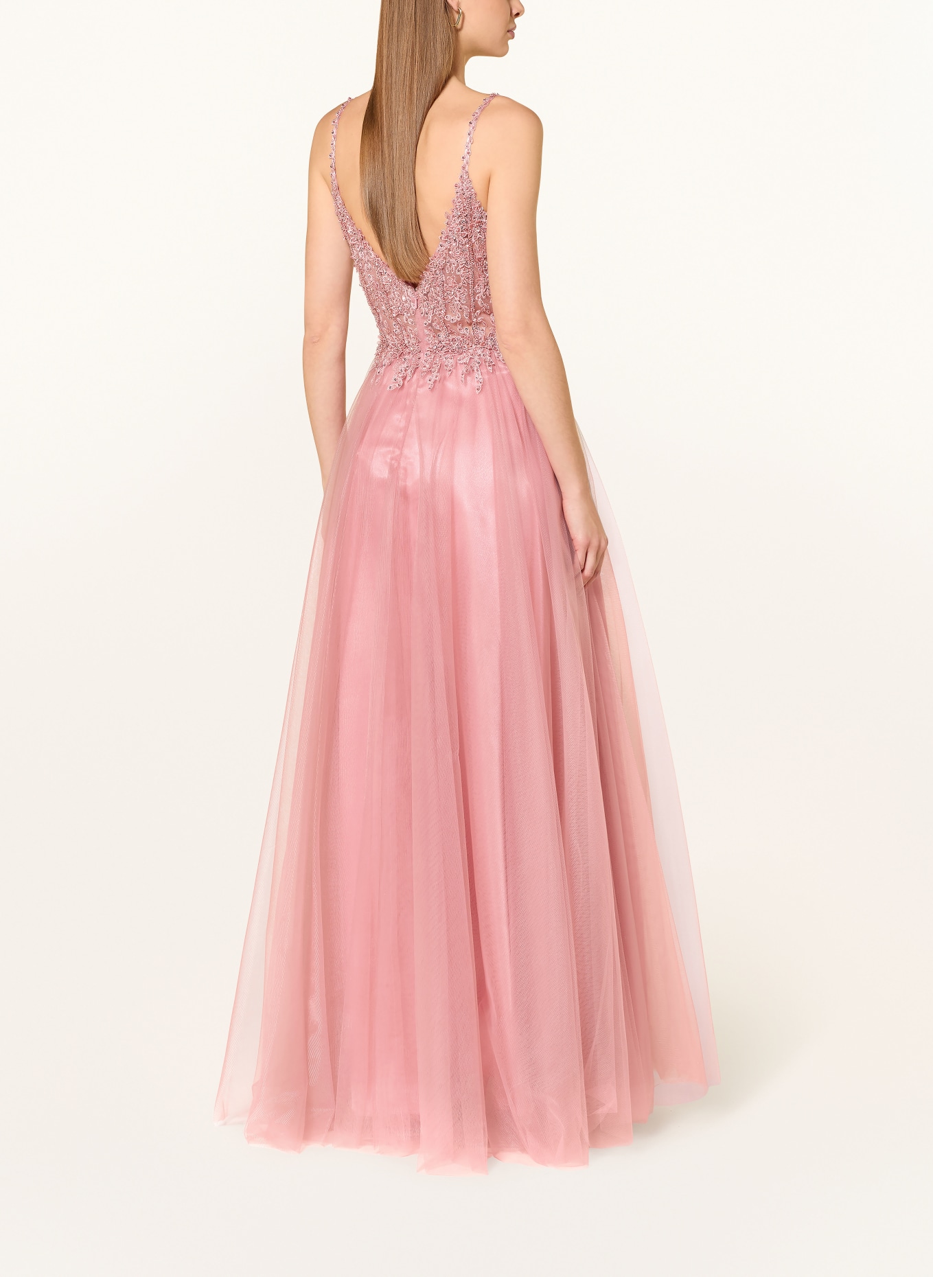 Hey Kyla Abendkleid mit Schucksteinen und Pailletten: ROSA