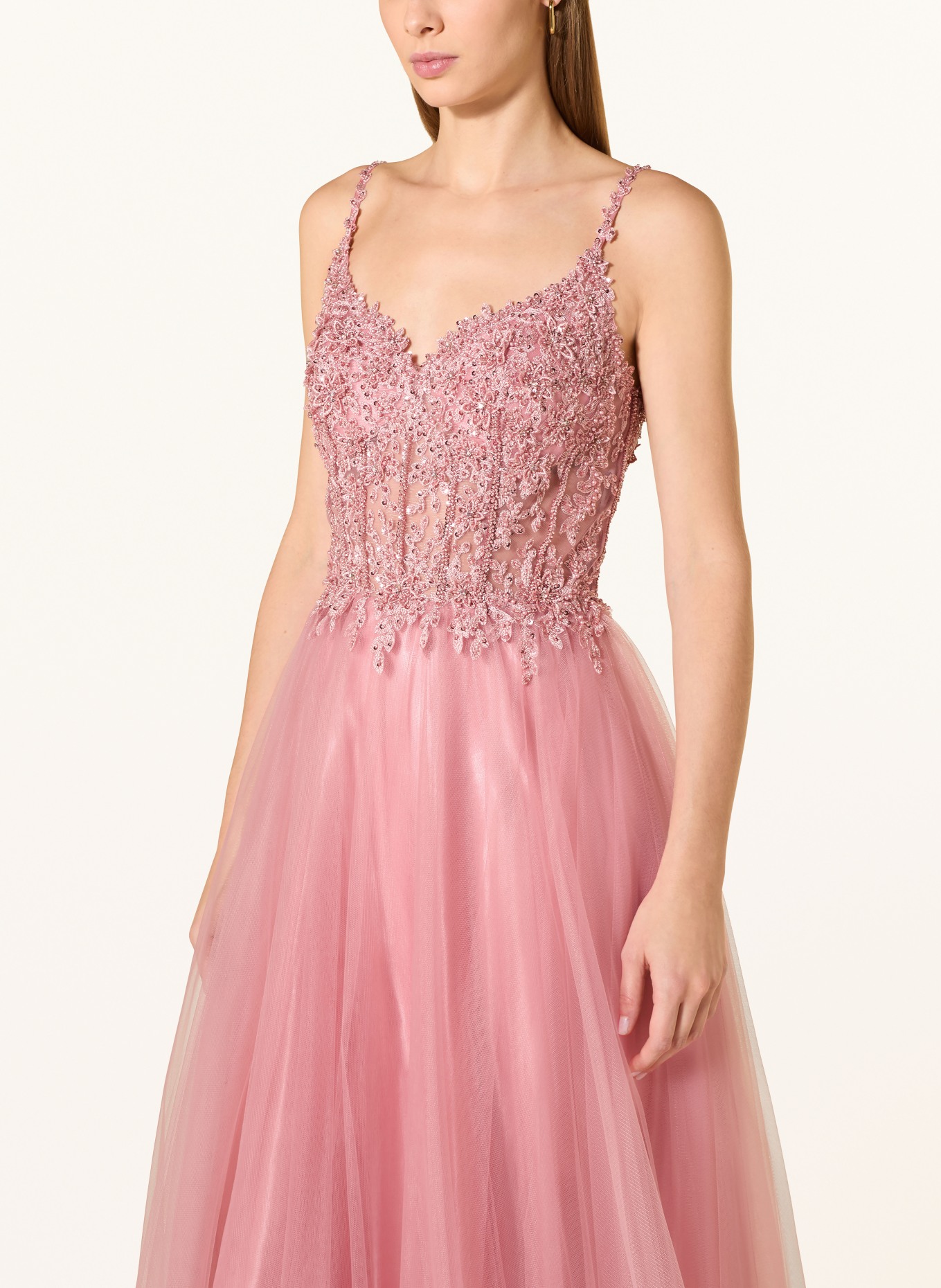 Hey Kyla Abendkleid mit Schucksteinen und Pailletten: ROSA