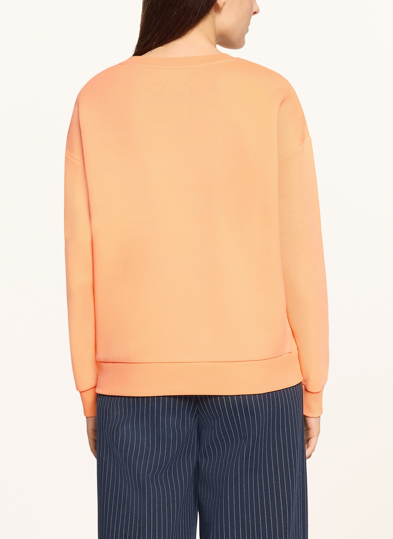 CARTOON sweatshirt: ORANGE / DUSKY PINK