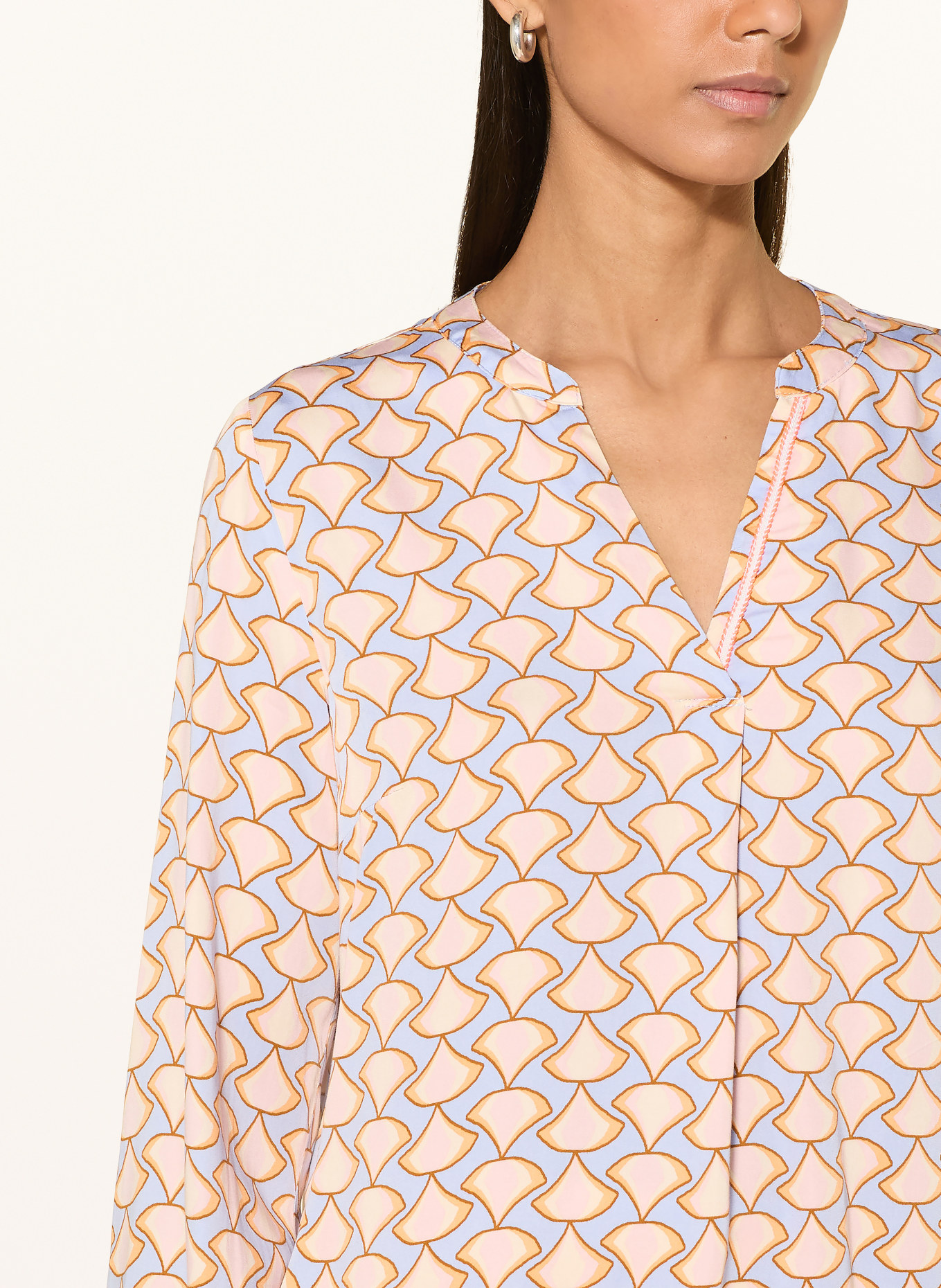 CARTOON blouse shirt: LIGHT BLUE / ROSE / LIGHT ORANGE