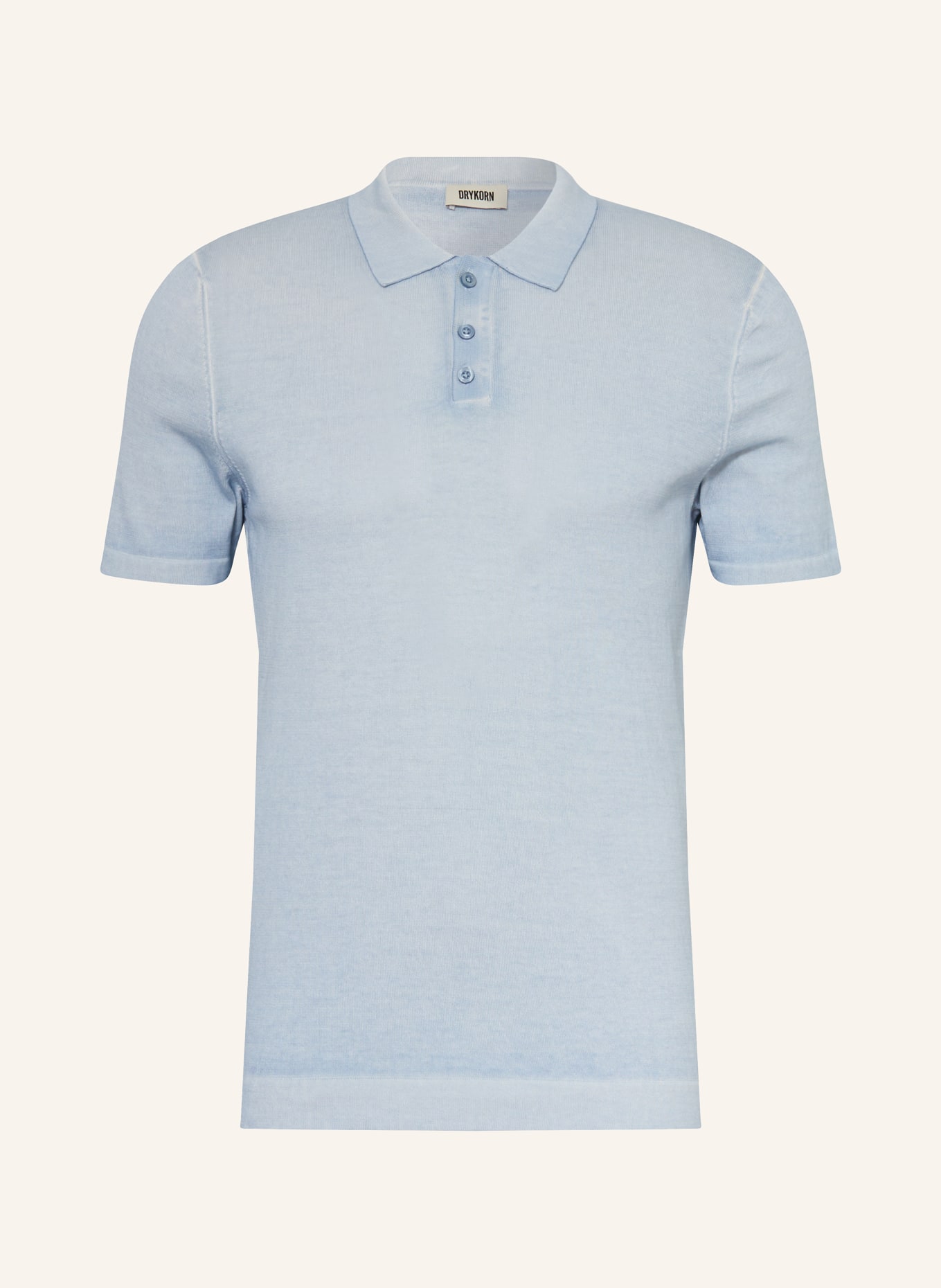 DRYKORN Strick-Poloshirt TRITON: HELLBLAU