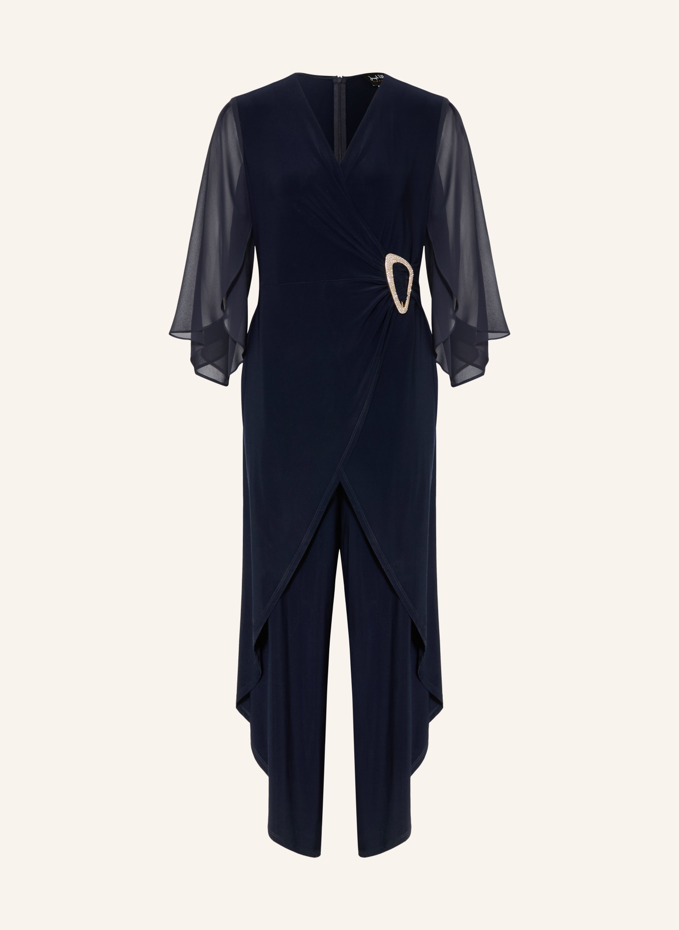 Joseph Ribkoff SIGNATURE Jumpsuit with decorative gems: DARK BLUE