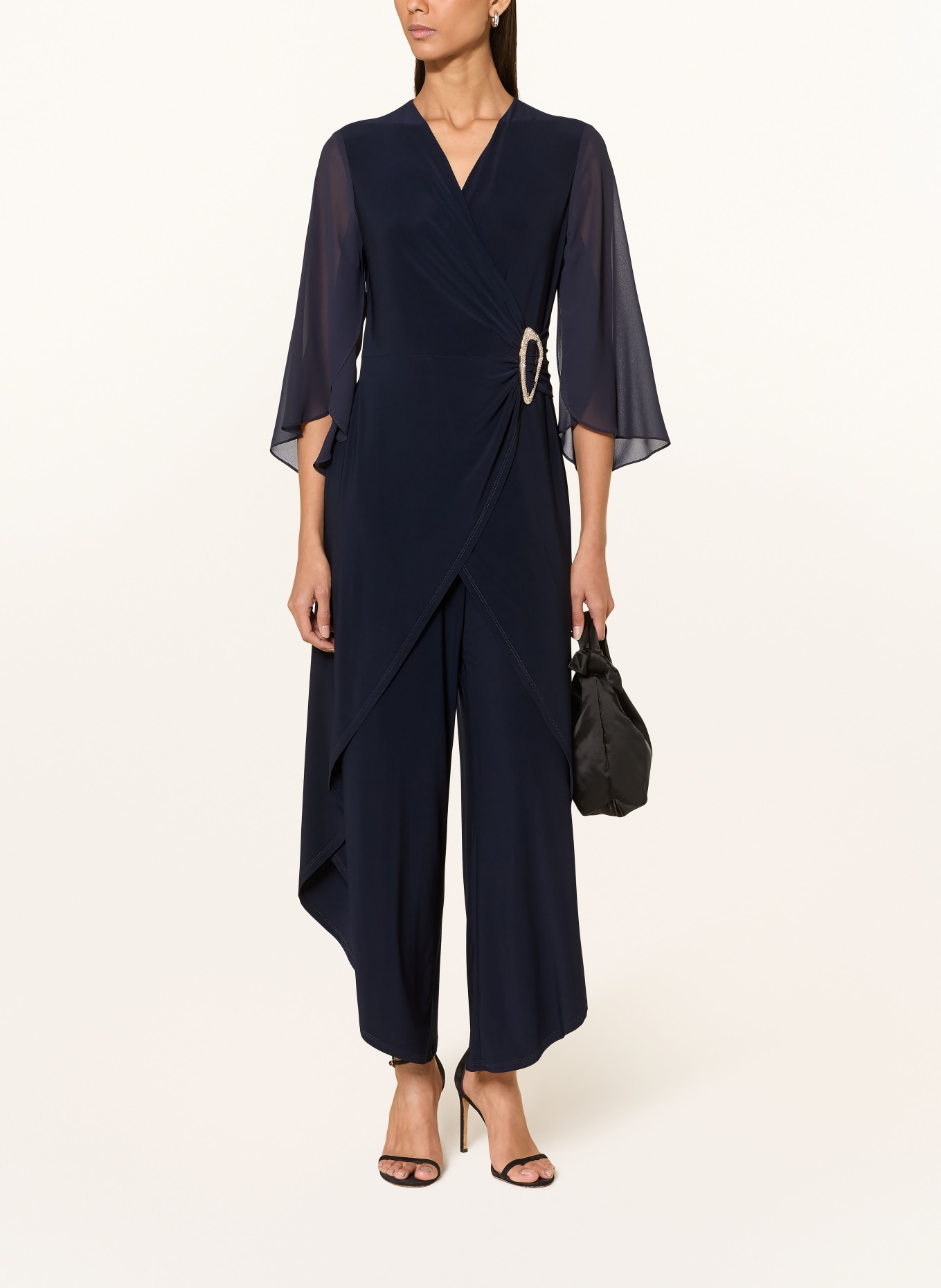Joseph Ribkoff SIGNATURE Jumpsuit with decorative gems: DARK BLUE
