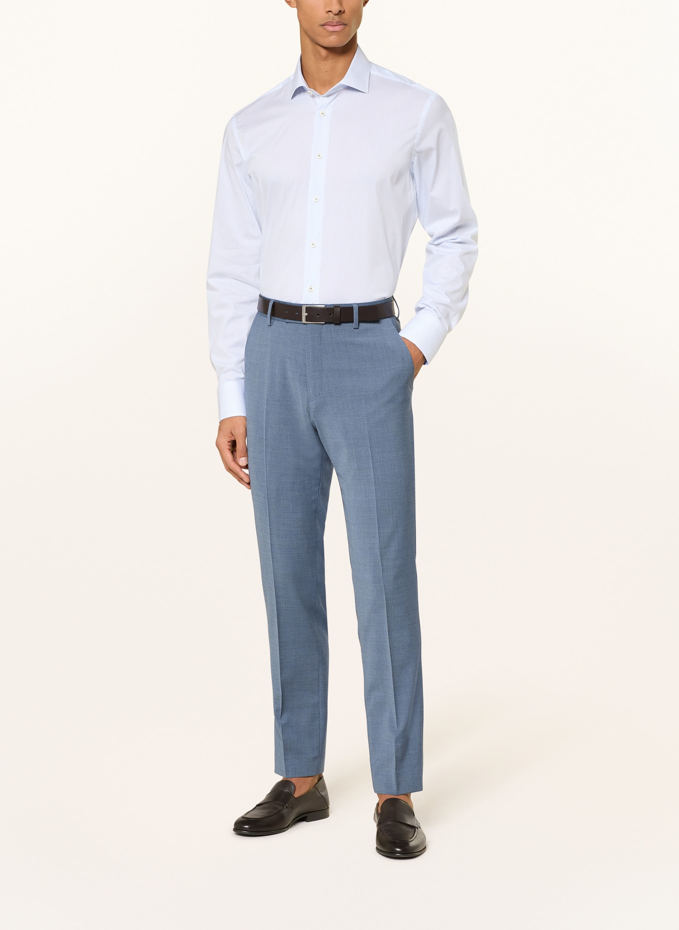 van Laack Businesshemd VL-RIKOS-TF Tailored Fit: WEISS / BLAU