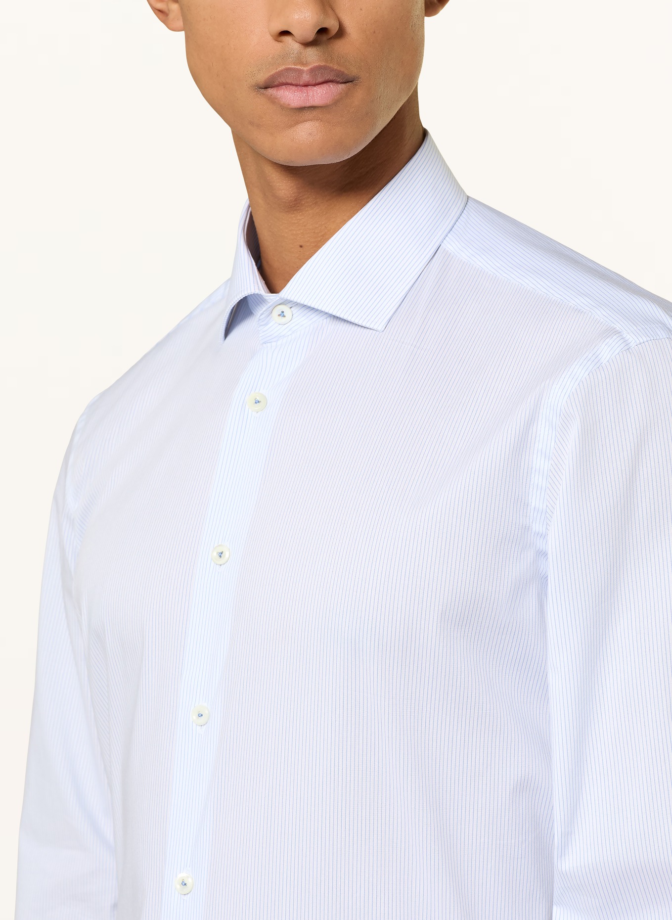 van Laack Businesshemd VL-RIKOS-TF Tailored Fit: WEISS / BLAU