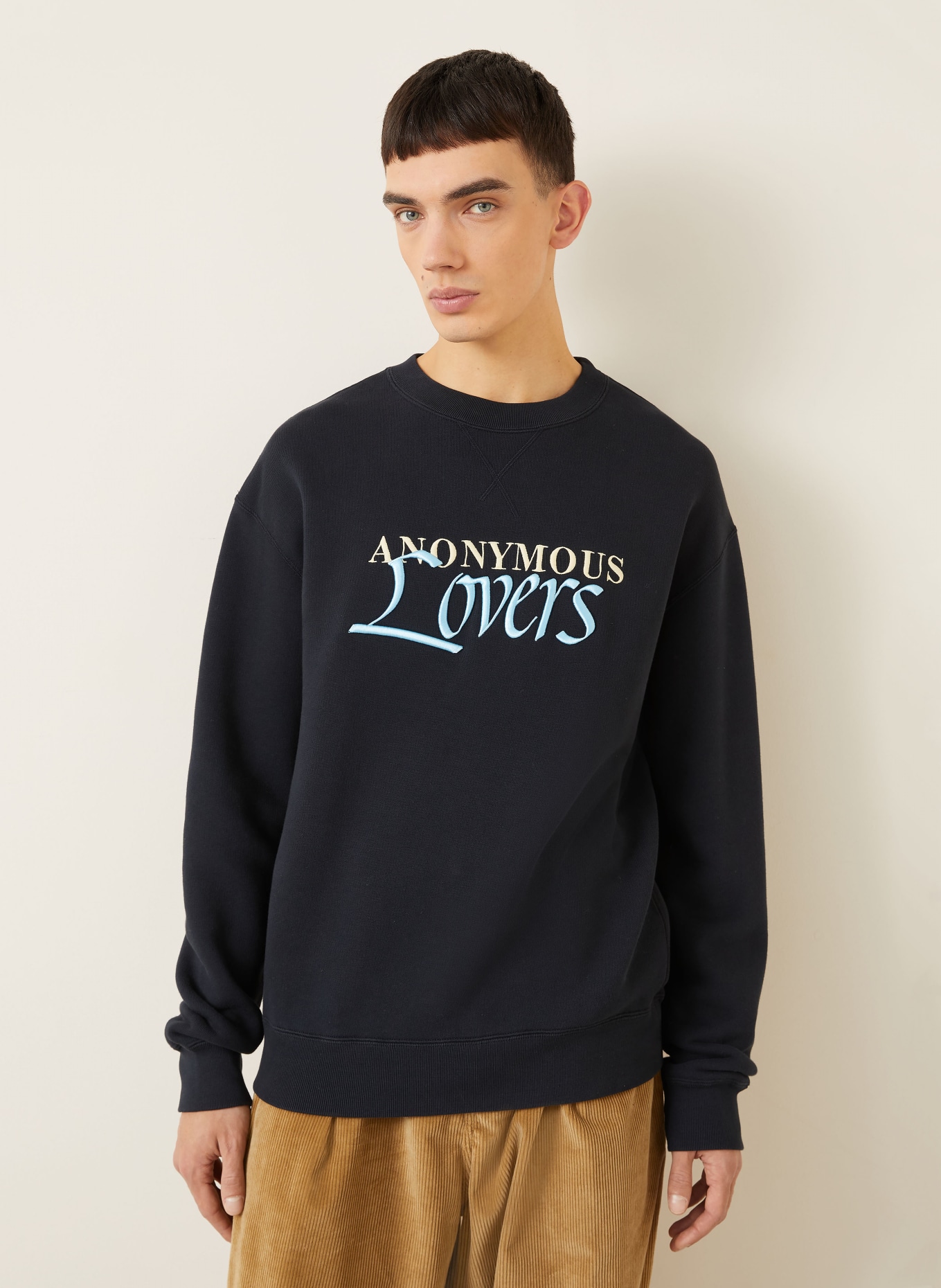 JW ANDERSON bluza: GRANATOWY / BEŻOWY / JASKRAWY NIEBIESKI