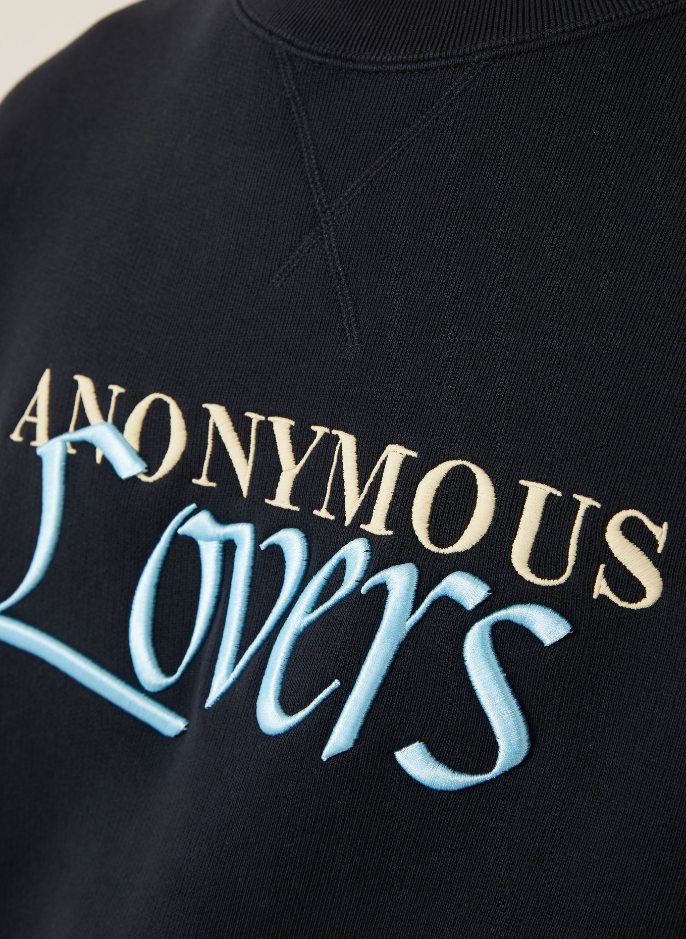 JW ANDERSON bluza: GRANATOWY / BEŻOWY / JASKRAWY NIEBIESKI