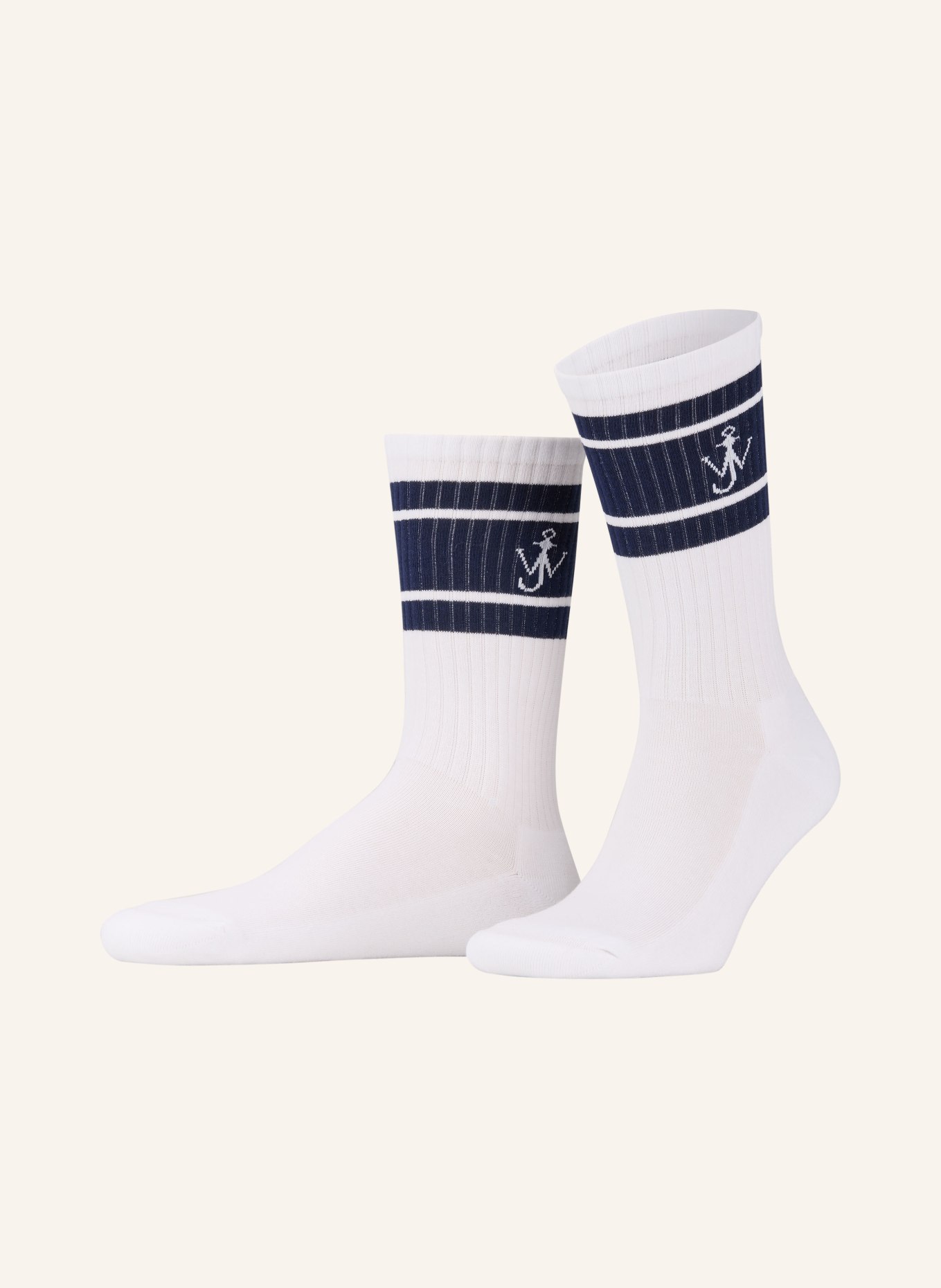 JW ANDERSON Socken: WEISS / SCHWARZ