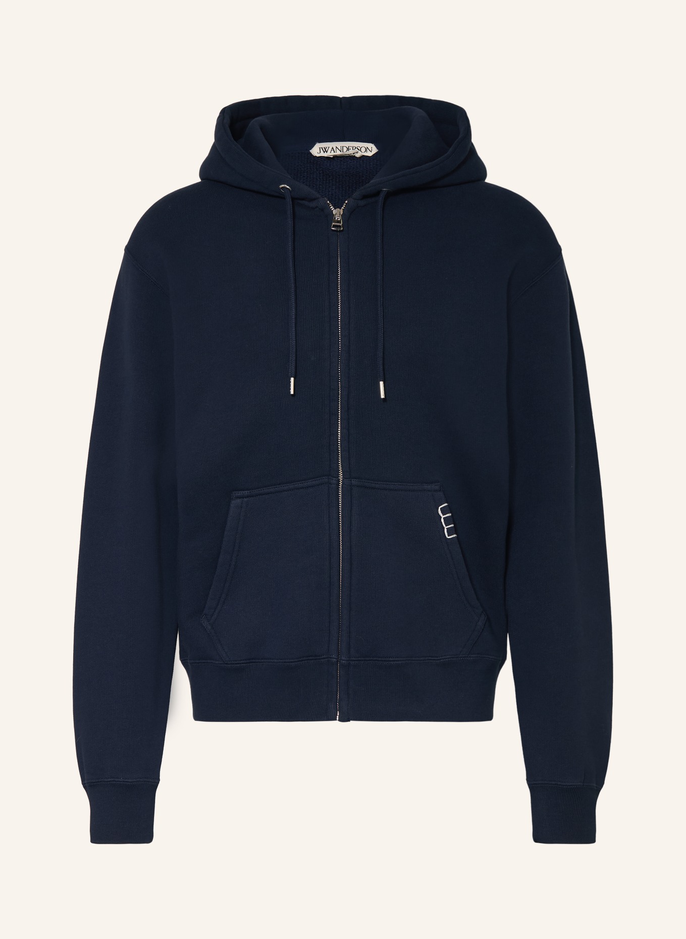 JW ANDERSON bluza z kapturem: GRANATOWY