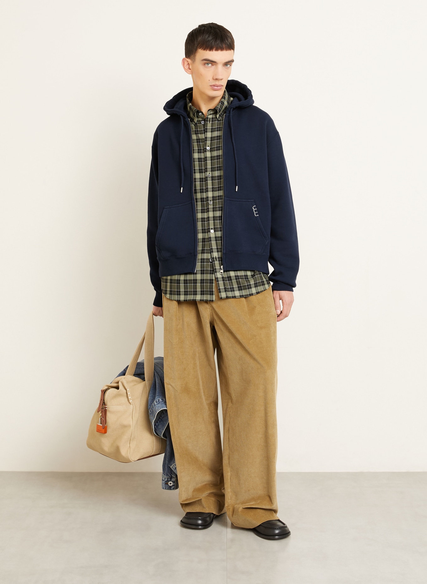 JW ANDERSON bluza z kapturem: GRANATOWY