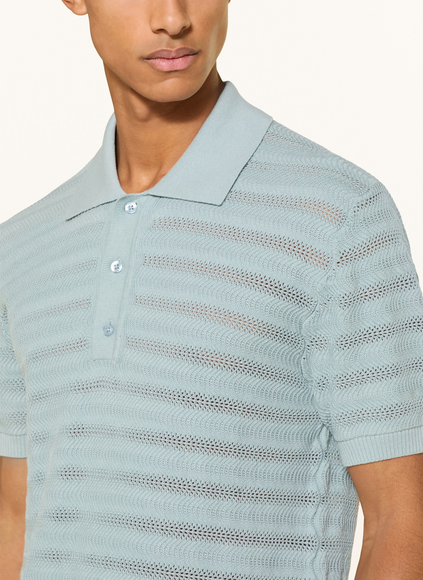 FRESCOBOL CARIOCA Strick-Poloshirt VIDAL: TÜRKIS