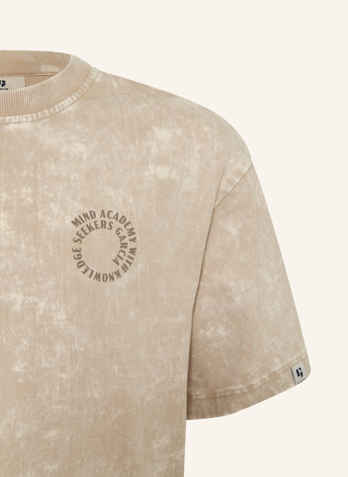 GARCIA T-Shirt: BEIGE / HELLBRAUN