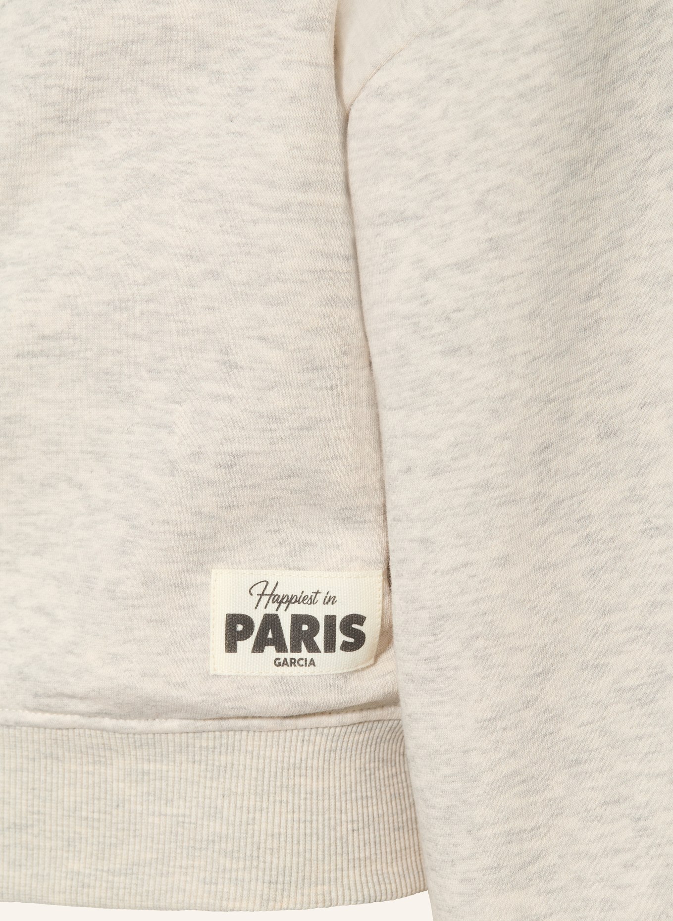 GARCIA Sweatjacke: BEIGE / HELLGRAU