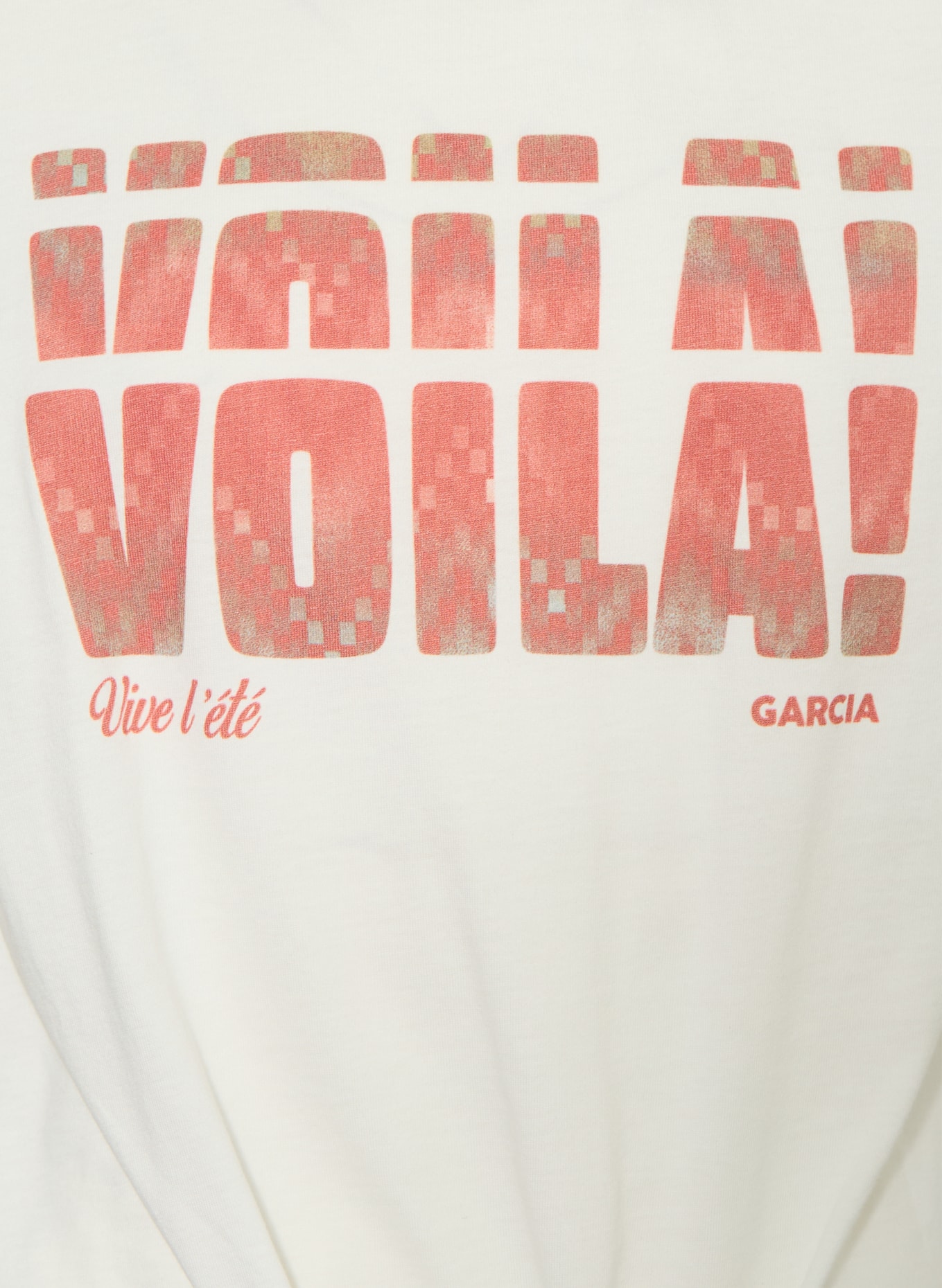 GARCIA T-shirt: CRÈME