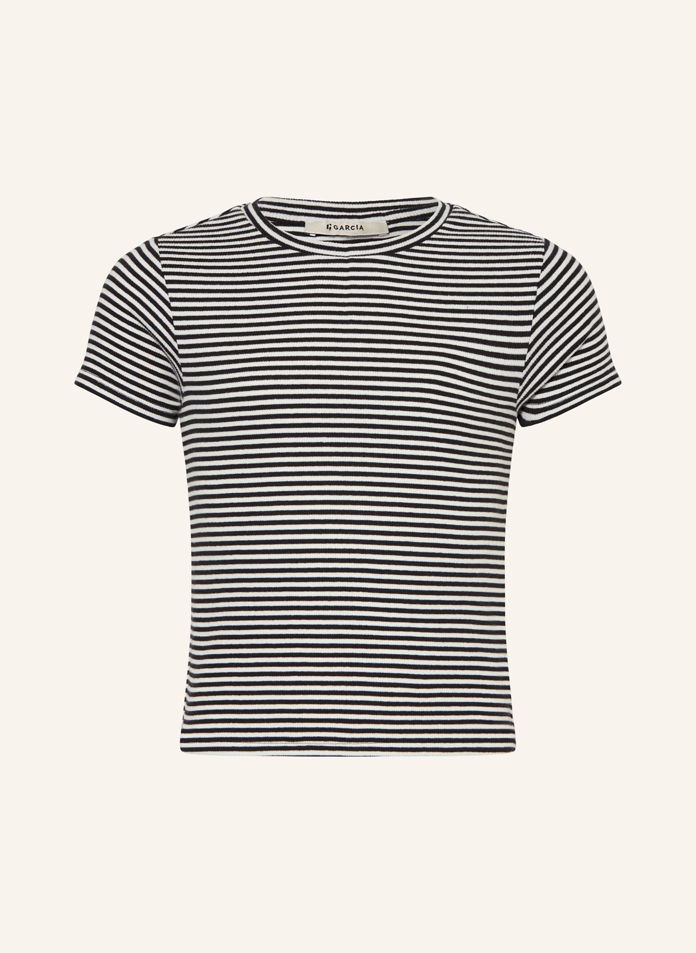 GARCIA T-Shirt: SCHWARZ / WEISS