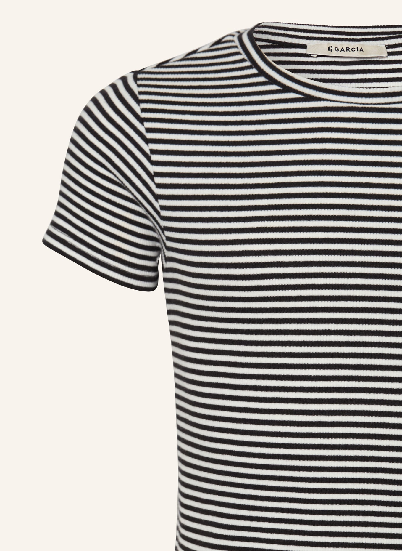 GARCIA T-Shirt: SCHWARZ / WEISS