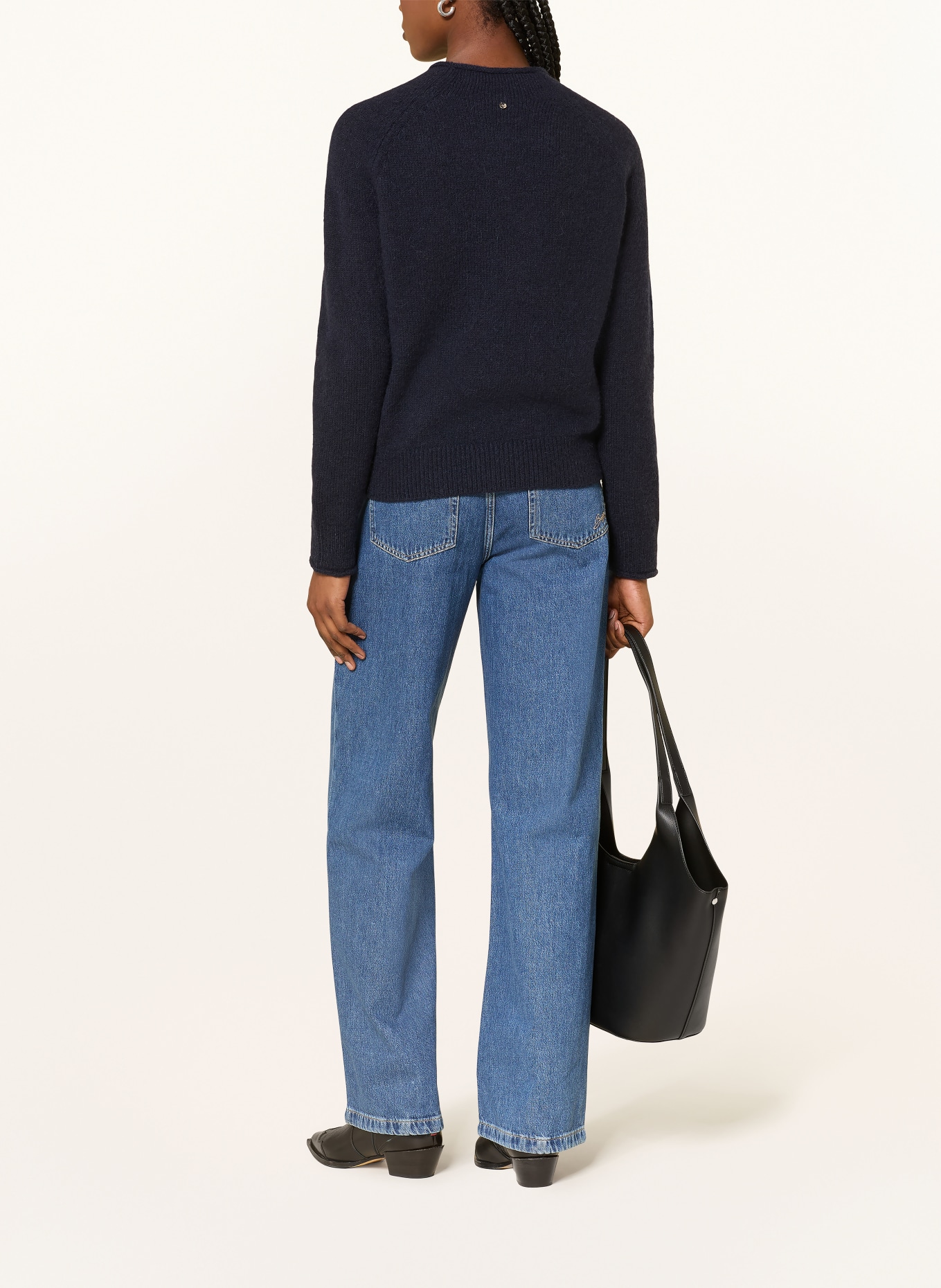 BOSS Pullover FESPERANASY: DUNKELBLAU